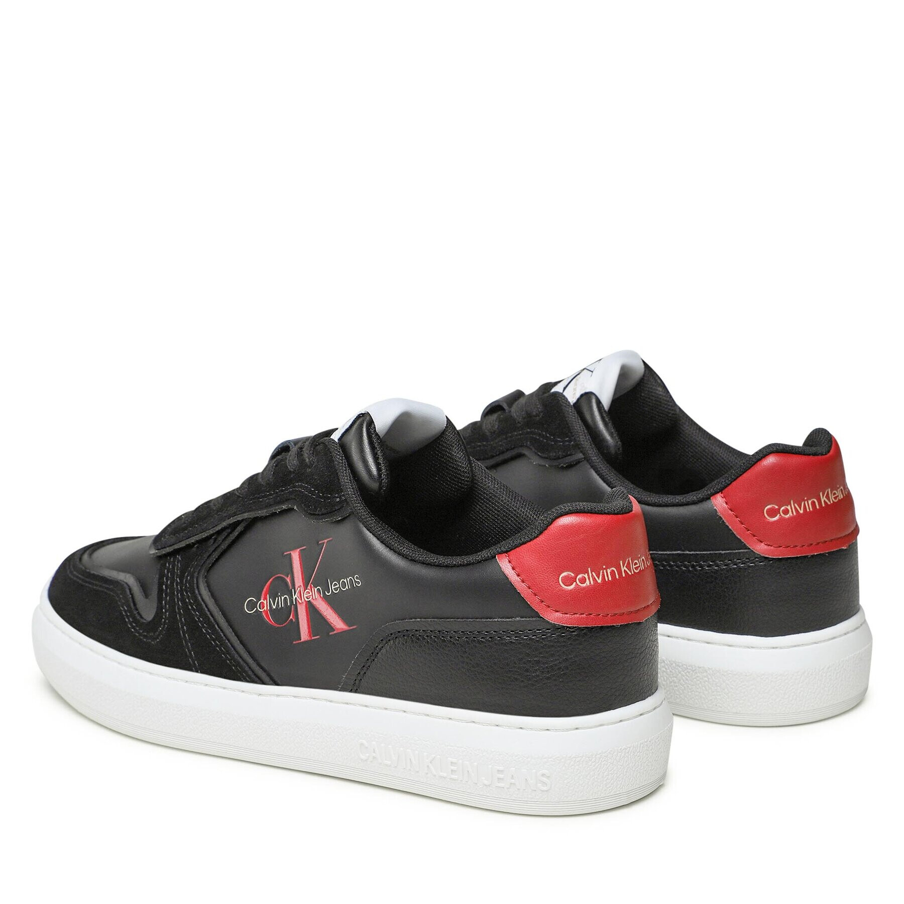 Calvin Klein Jeans Sneakers Casual Cupsole Irregular Lines YM0YM00606 Negru - Pled.ro