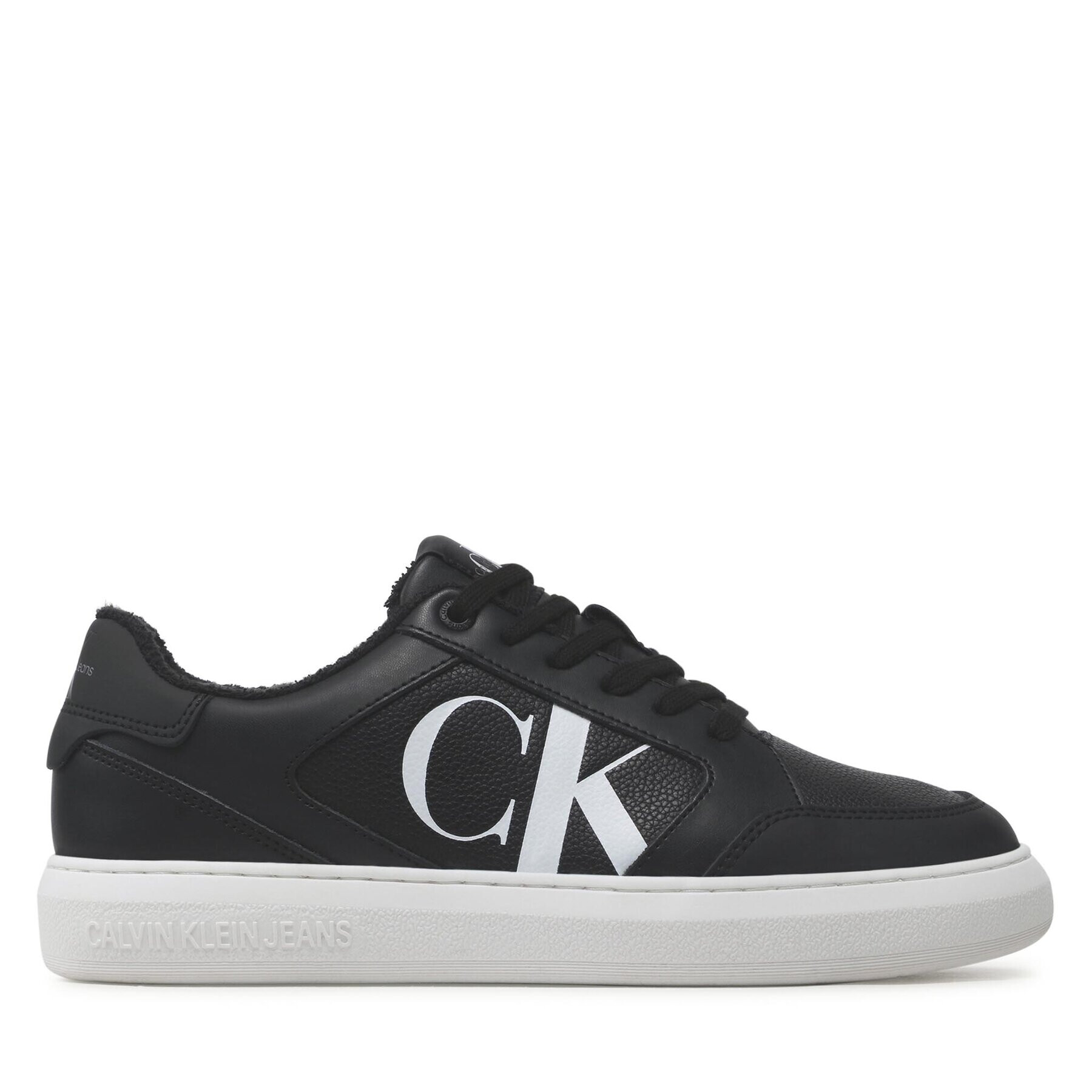 Calvin Klein Jeans Sneakers Casual Cupsole Lth-Pu Mono YM0YM00573 Negru - Pled.ro