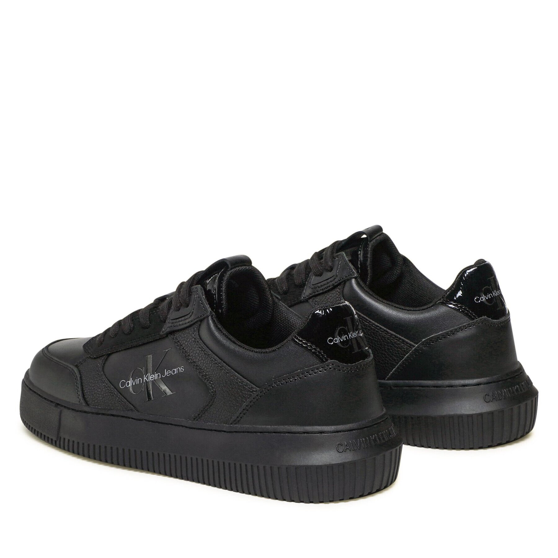 Calvin Klein Jeans Sneakers Chunky Cupsole Lth-Pu Mono YM0YM00550 Negru - Pled.ro