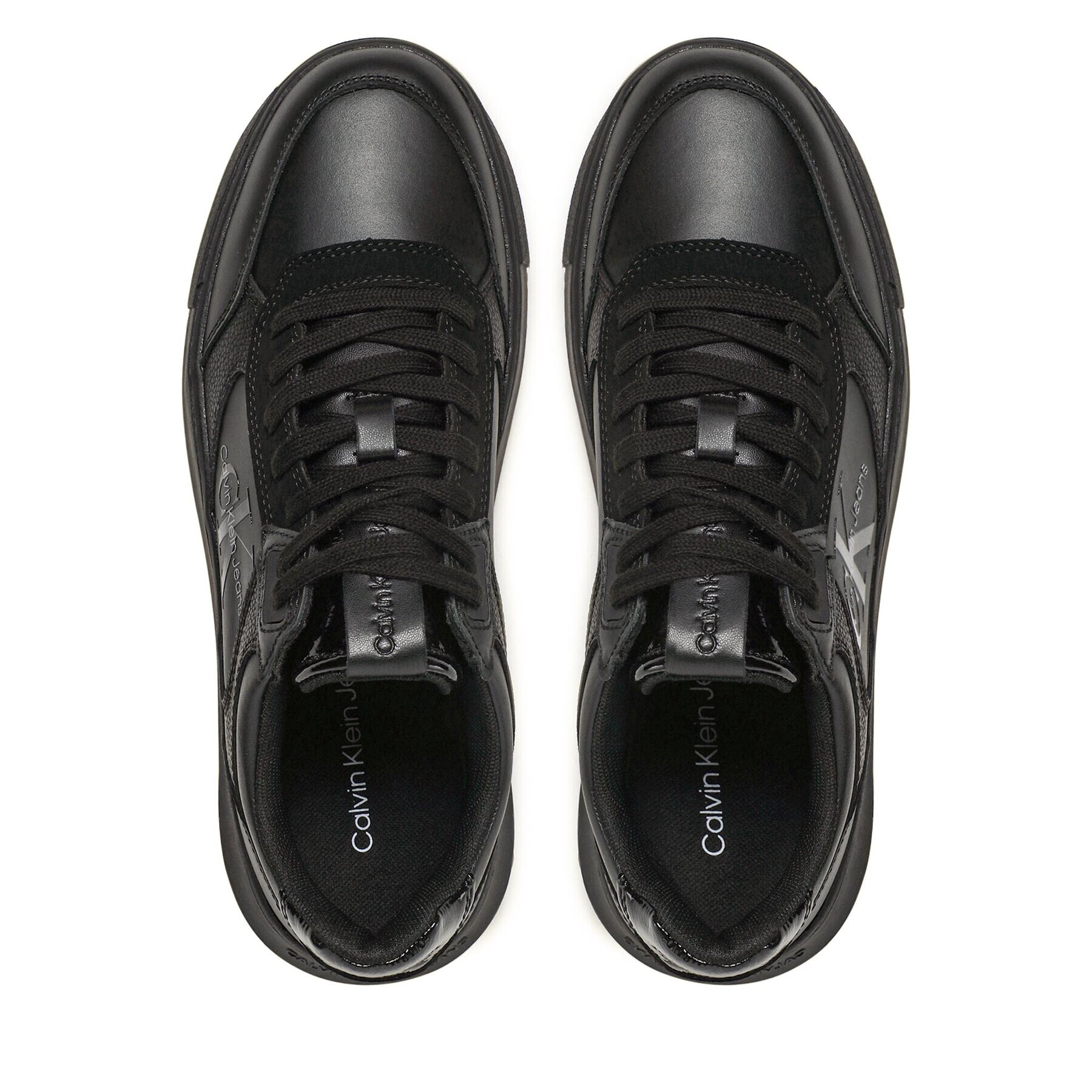 Calvin Klein Jeans Sneakers Chunky Cupsole Lth-Pu Mono YM0YM00550 Negru - Pled.ro