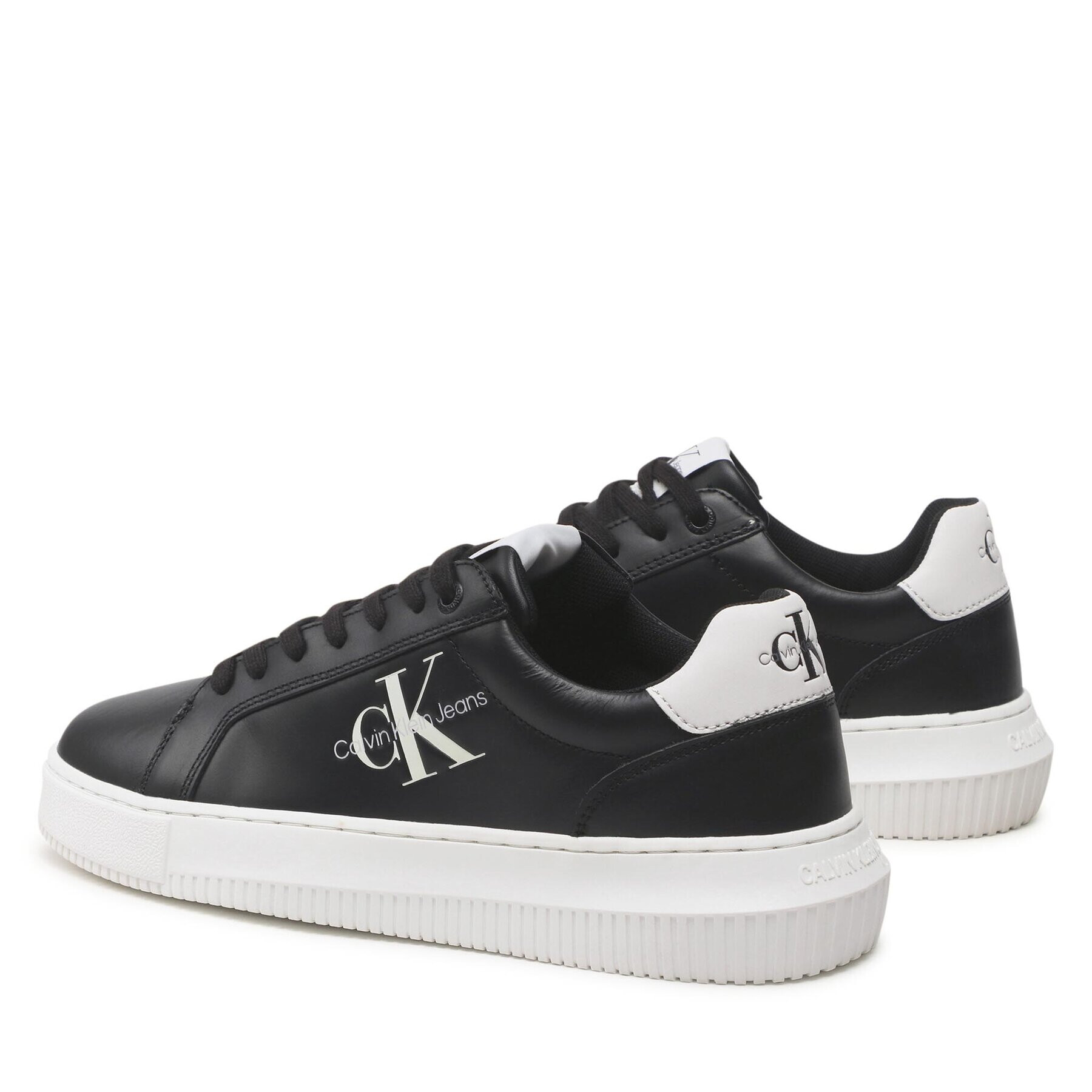 Calvin Klein Jeans Sneakers Chunky Cupsole Monologo YM0YM00681 Negru - Pled.ro