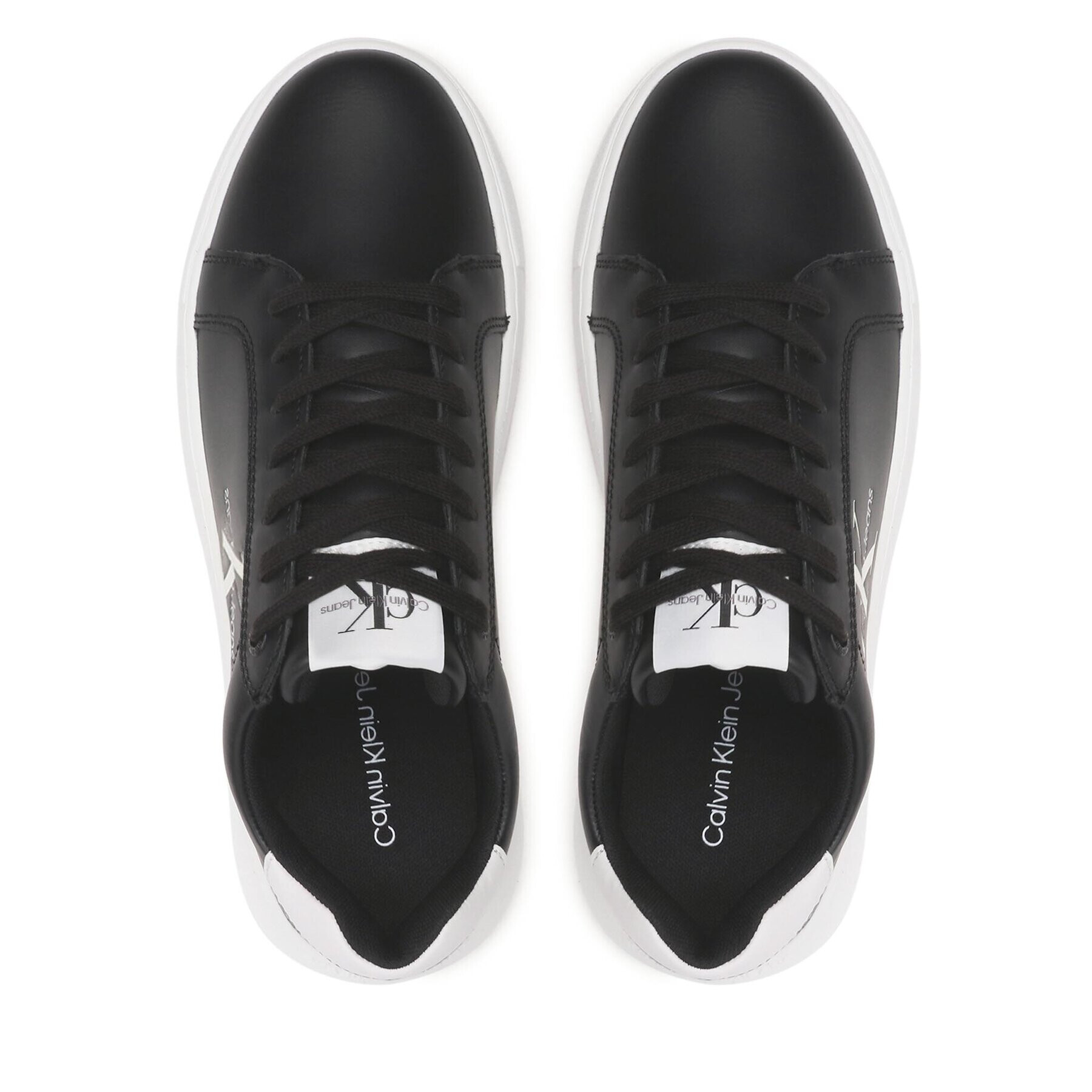 Calvin Klein Jeans Sneakers Chunky Cupsole Monologo YM0YM00681 Negru - Pled.ro