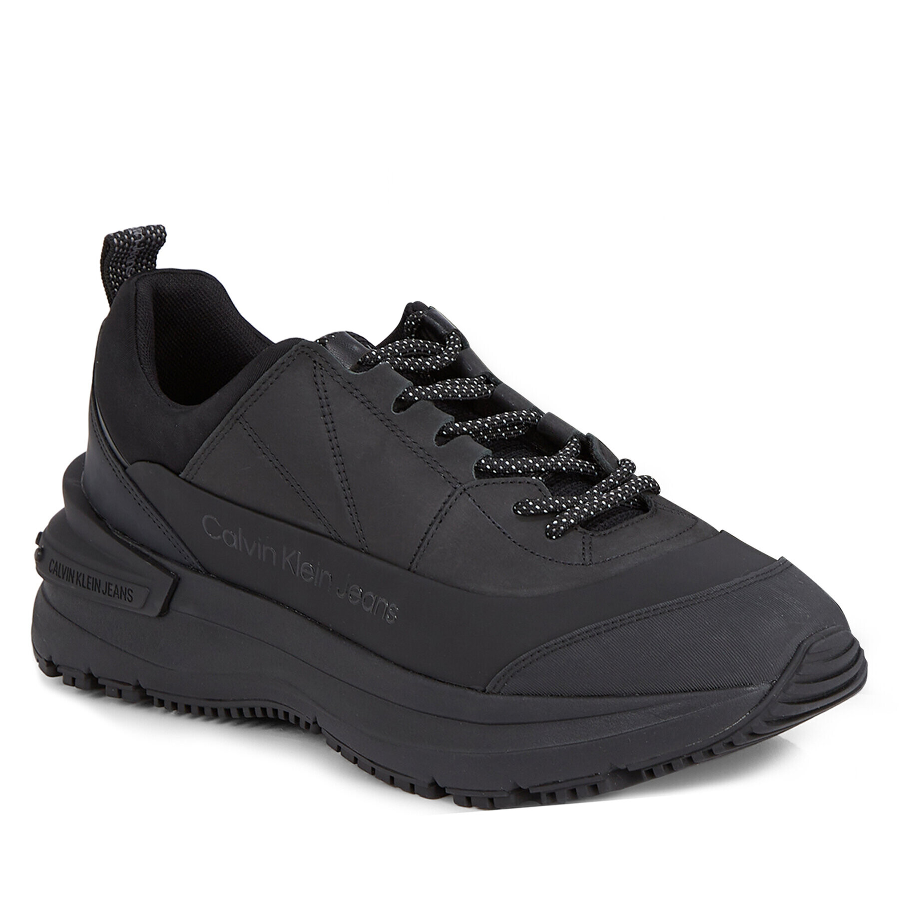 Calvin Klein Jeans Sneakers Chunky Runner Laceup YM0YM00825 Negru - Pled.ro