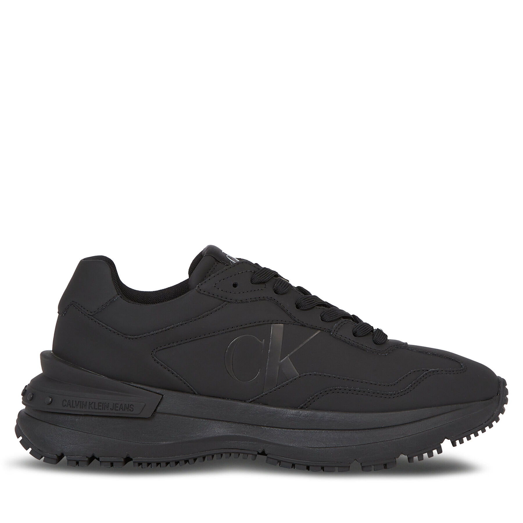 Calvin Klein Jeans Sneakers Chunky Runner Low Lace In YM0YM00774 Negru - Pled.ro