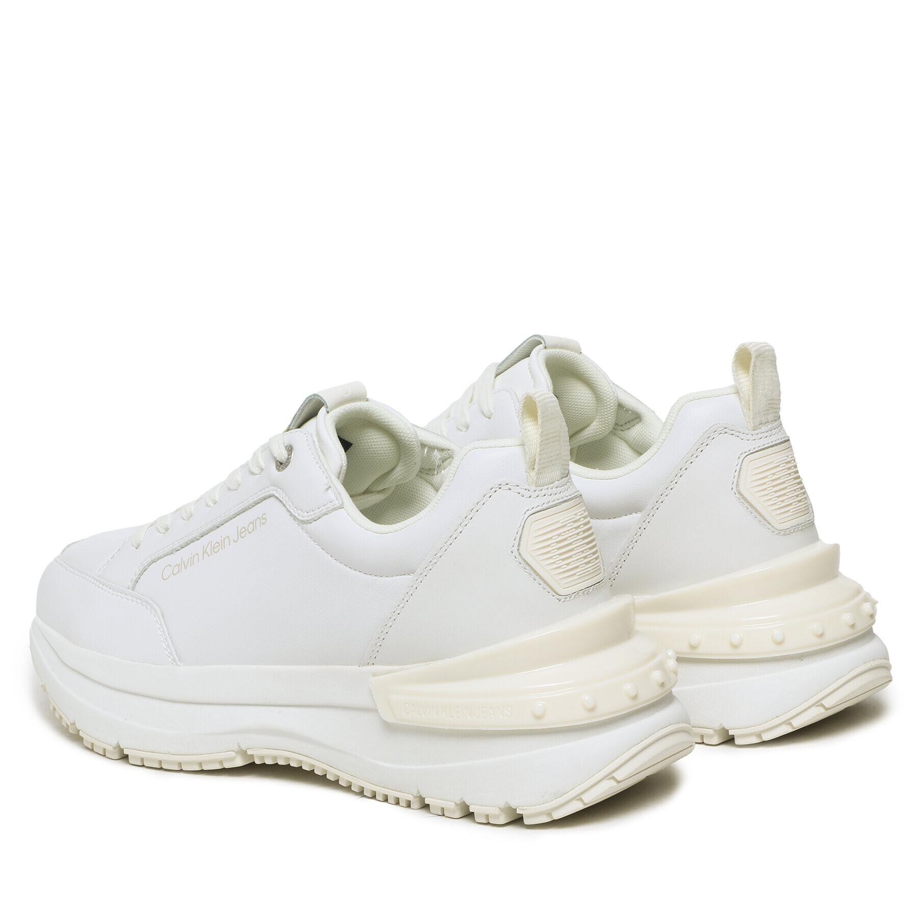 Calvin Klein Jeans Sneakers Chunky Runner Rec Lth-Tpu Insert YM0YM00680 Alb - Pled.ro