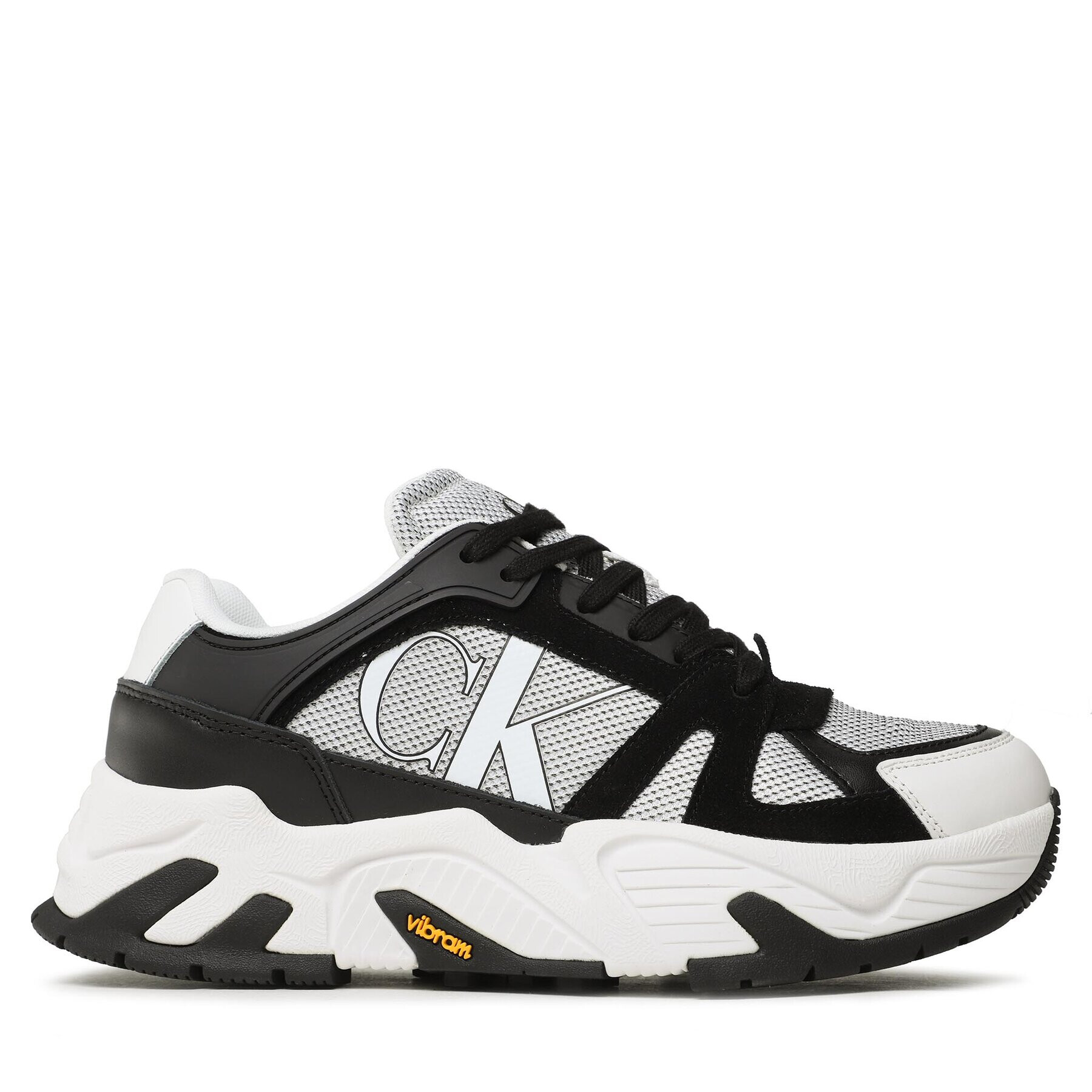 Calvin Klein Jeans Sneakers Chunky Runner Vibram Lth Mix YM0YM00719 Alb - Pled.ro