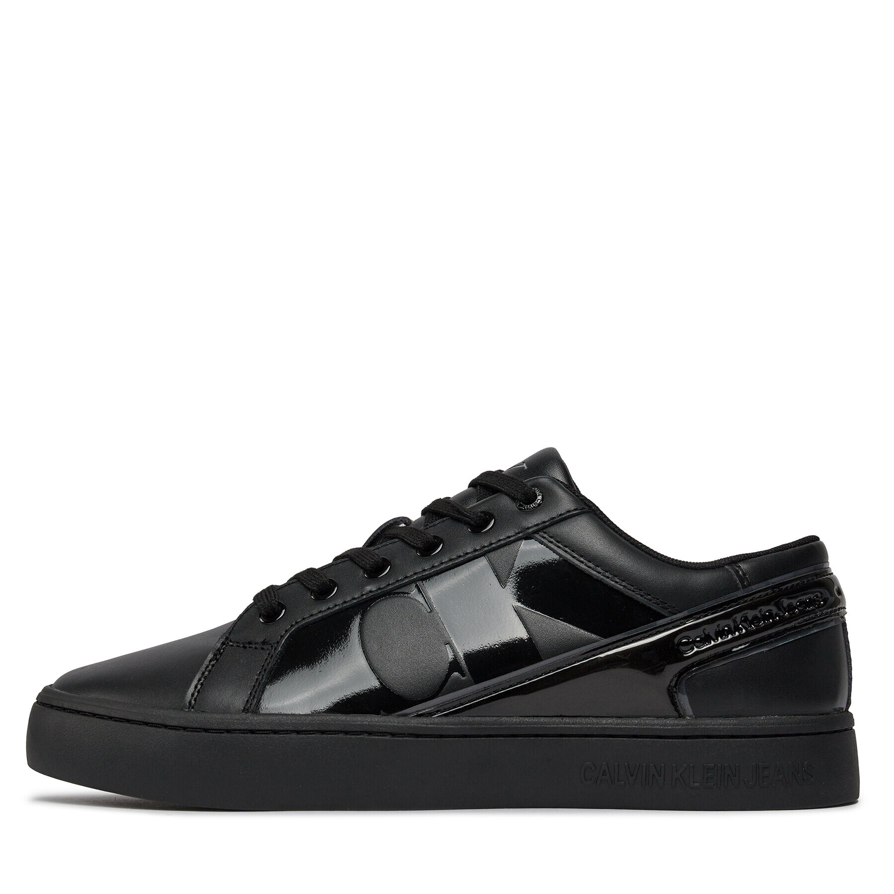 Calvin Klein Jeans Sneakers Classic Cupsole Low Mix Nbs Lum YM0YM00865 Negru - Pled.ro