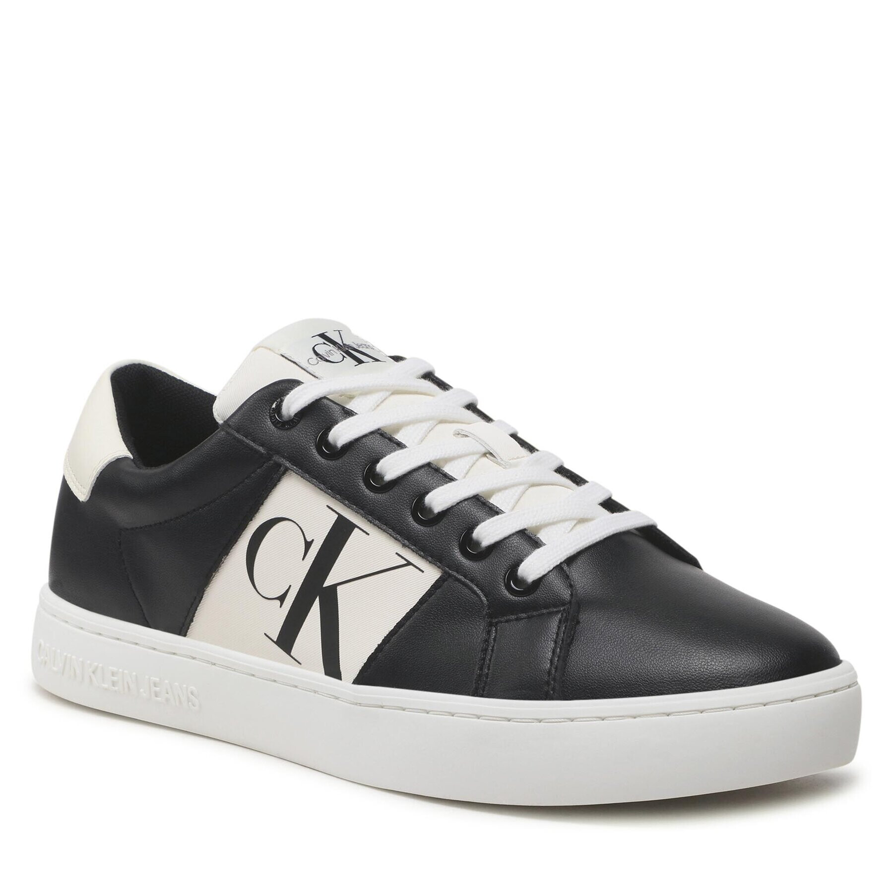 Calvin Klein Jeans Sneakers Classic Cupsole R Lth YM0YM00569 Negru - Pled.ro