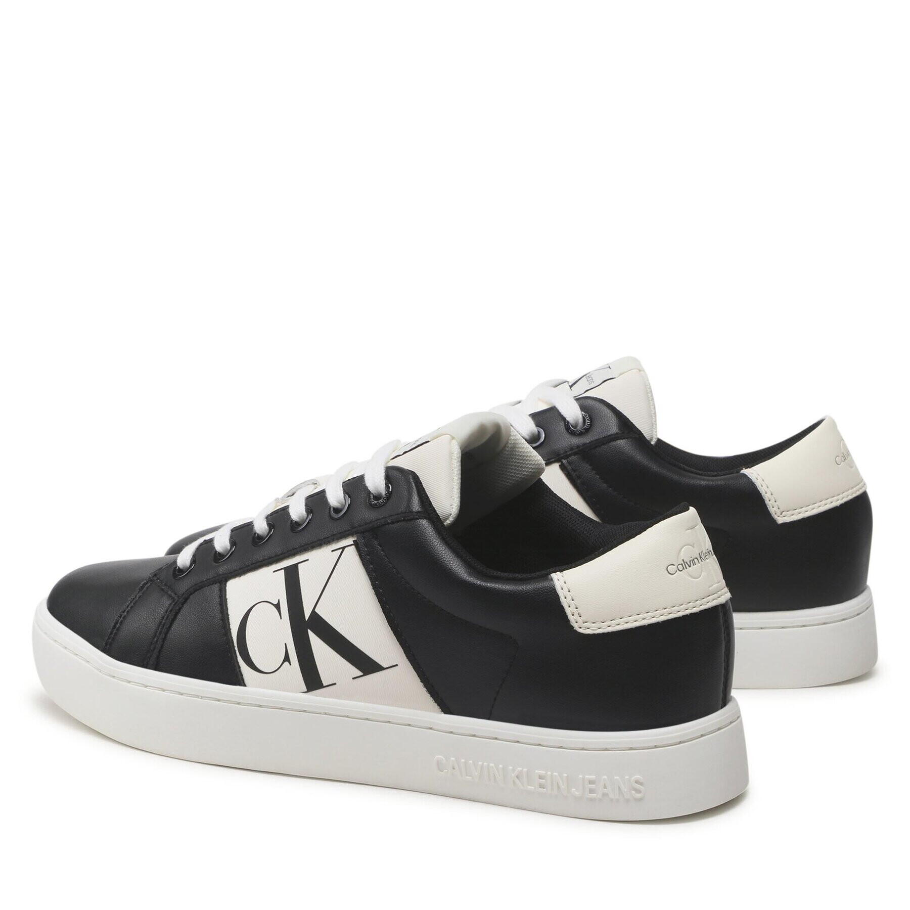 Calvin Klein Jeans Sneakers Classic Cupsole R Lth YM0YM00569 Negru - Pled.ro