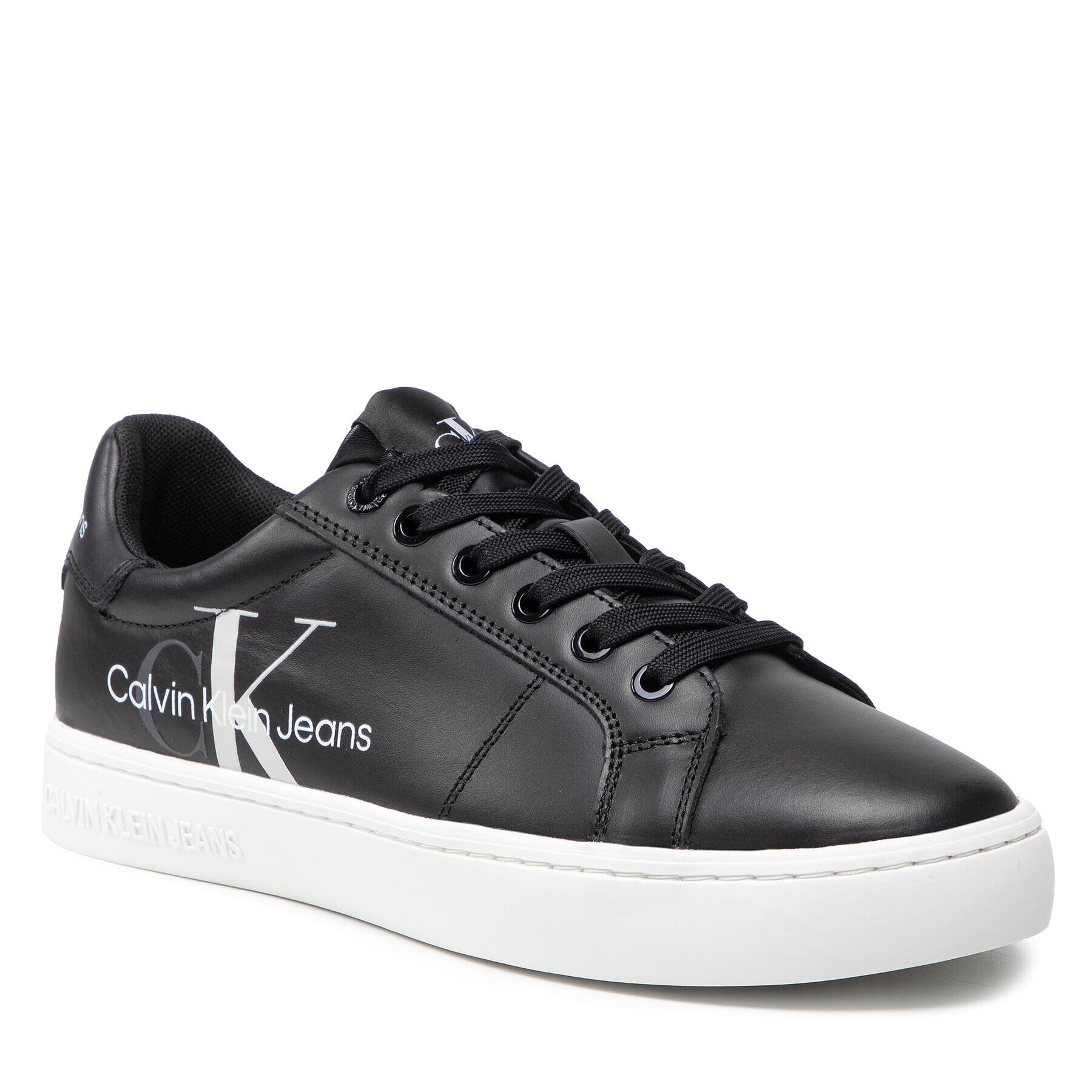 Calvin Klein Jeans Sneakers Cupsole Laceup Sneaker Lego YM0YM00368 Negru - Pled.ro