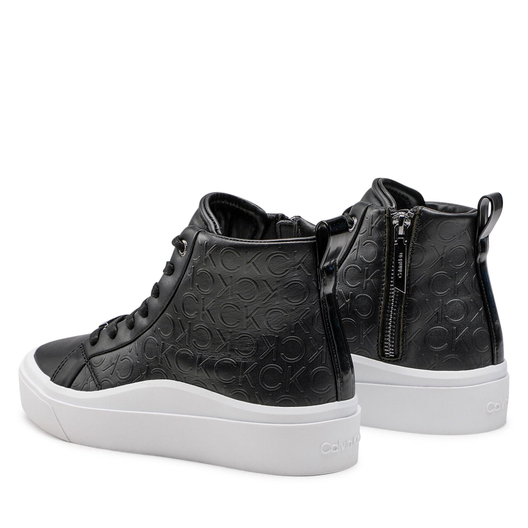 Calvin Klein Jeans Sneakers Cupsole Wave High Top-Hf HW0HW01330 Negru - Pled.ro