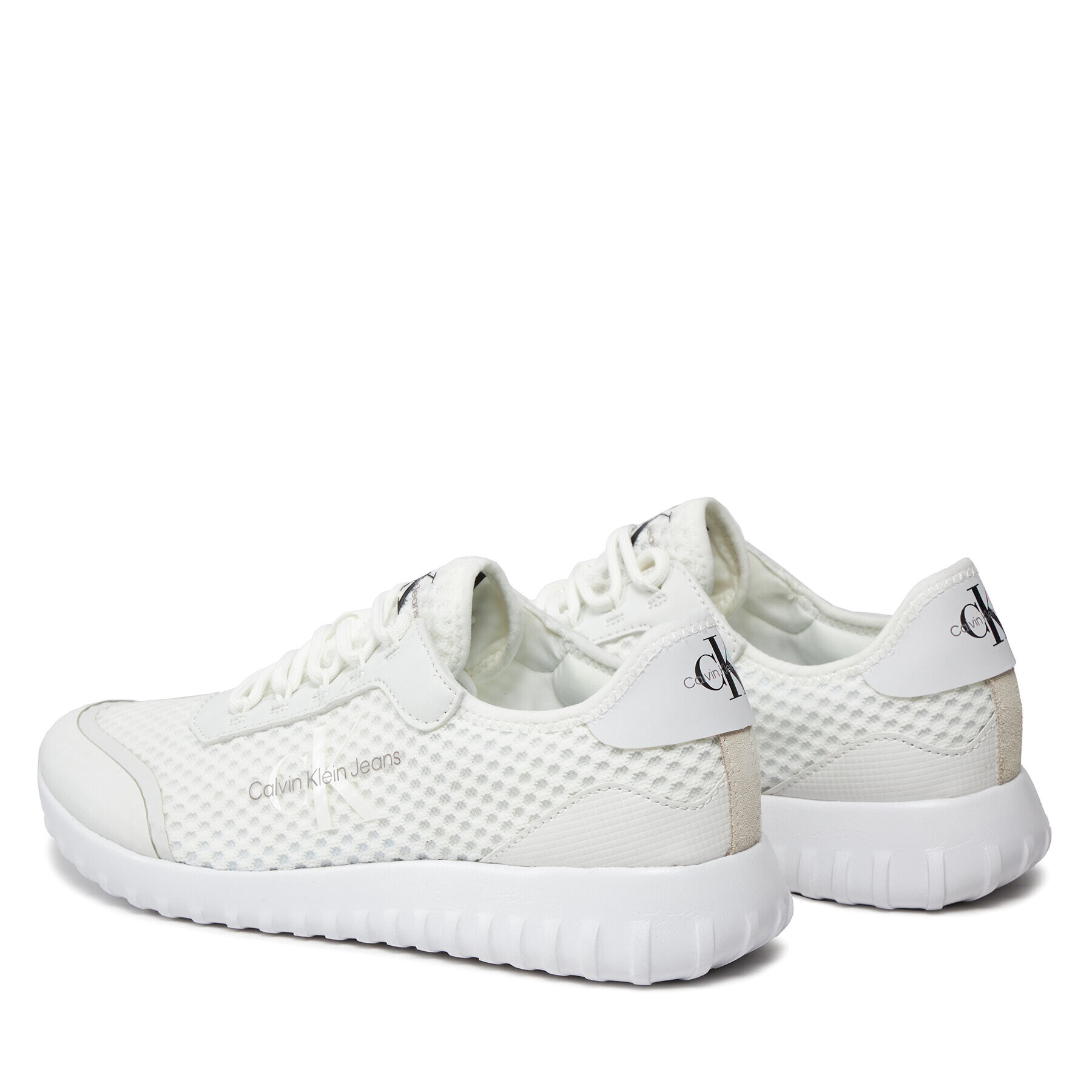 Calvin Klein Jeans Sneakers Eva Runner Monolog YM0YM00584 Alb - Pled.ro