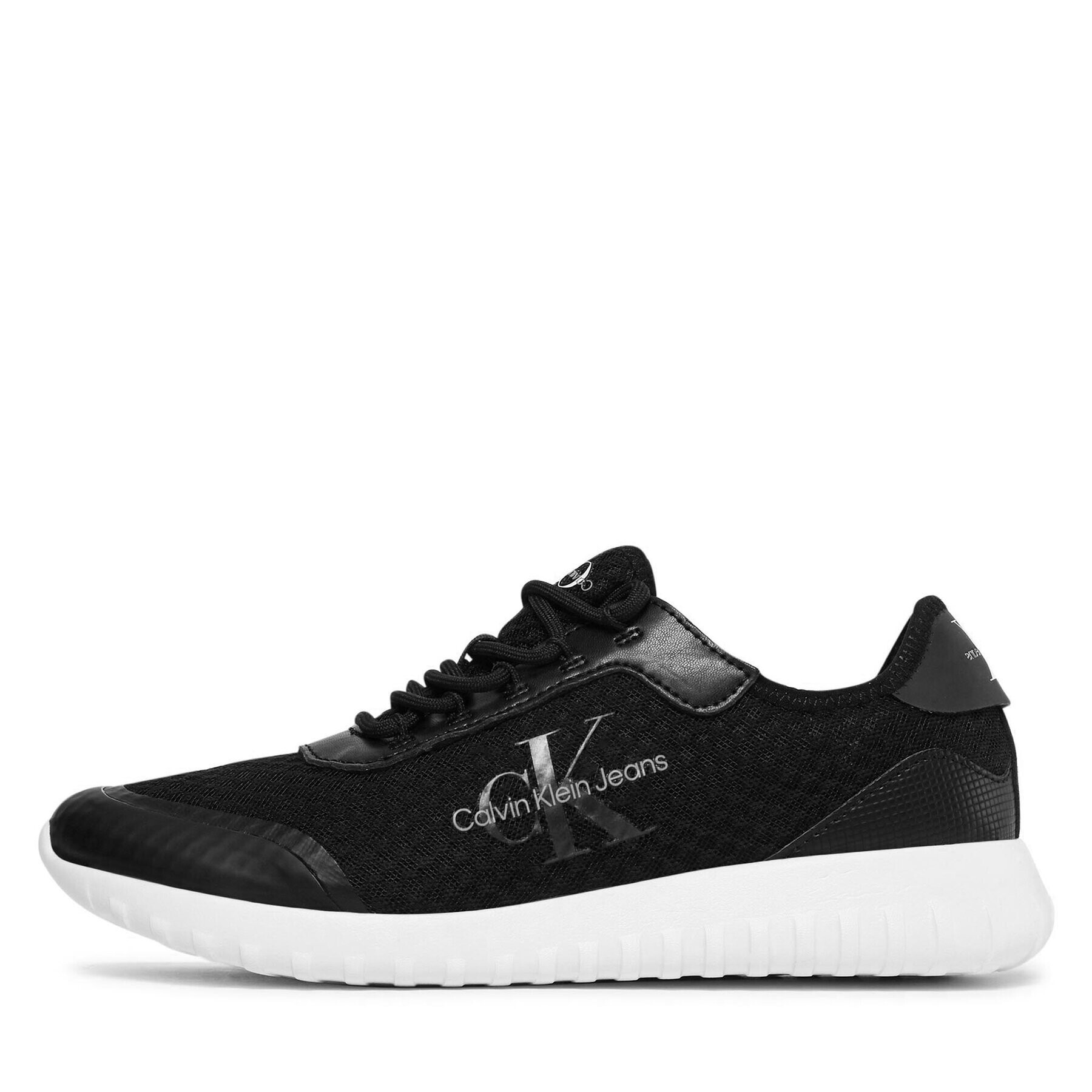 Calvin Klein Jeans Sneakers Eva Runner Monologo YM0YM00584 Negru - Pled.ro