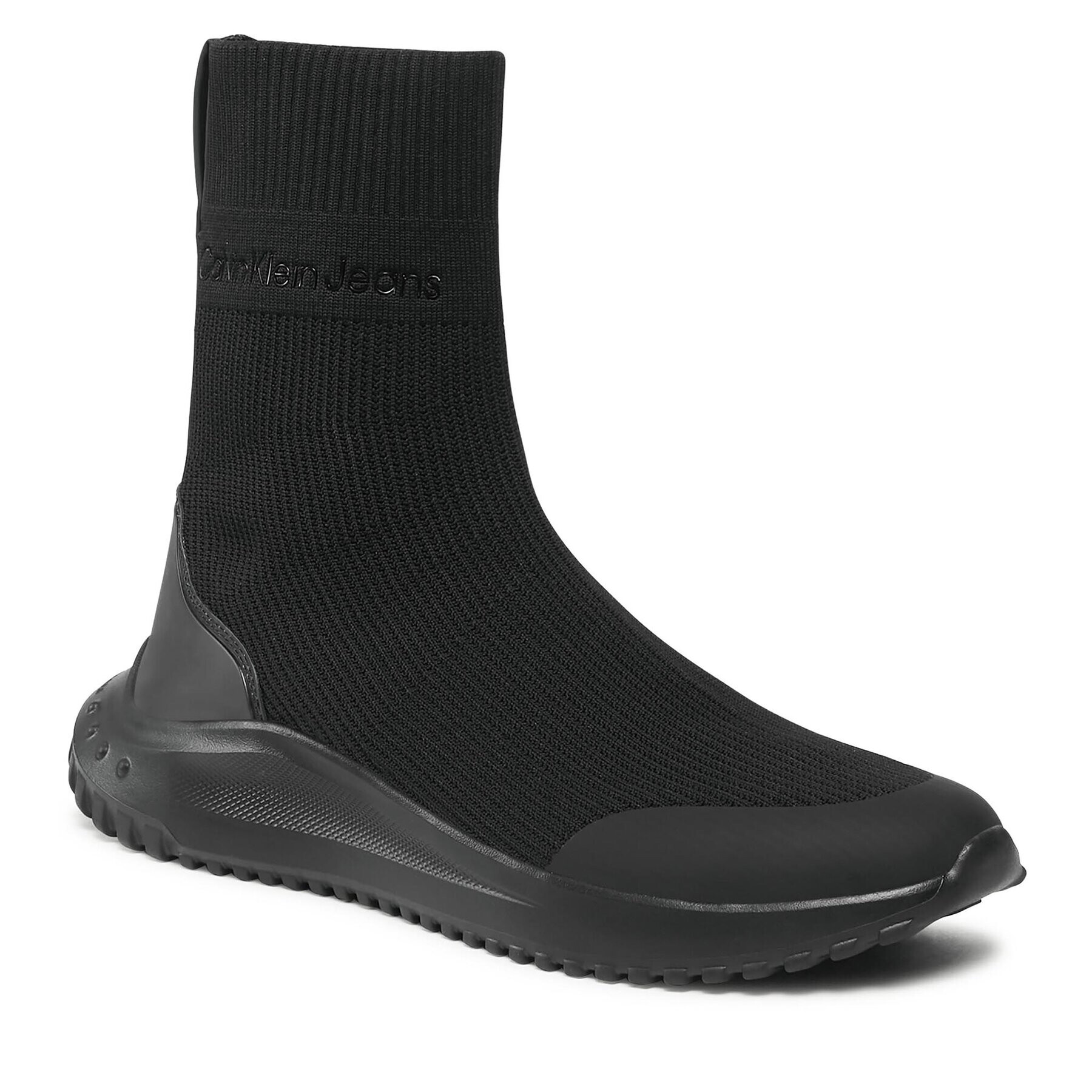 Calvin Klein Jeans Sneakers Eva Runner Sock Knit YM0YM00782 Negru - Pled.ro