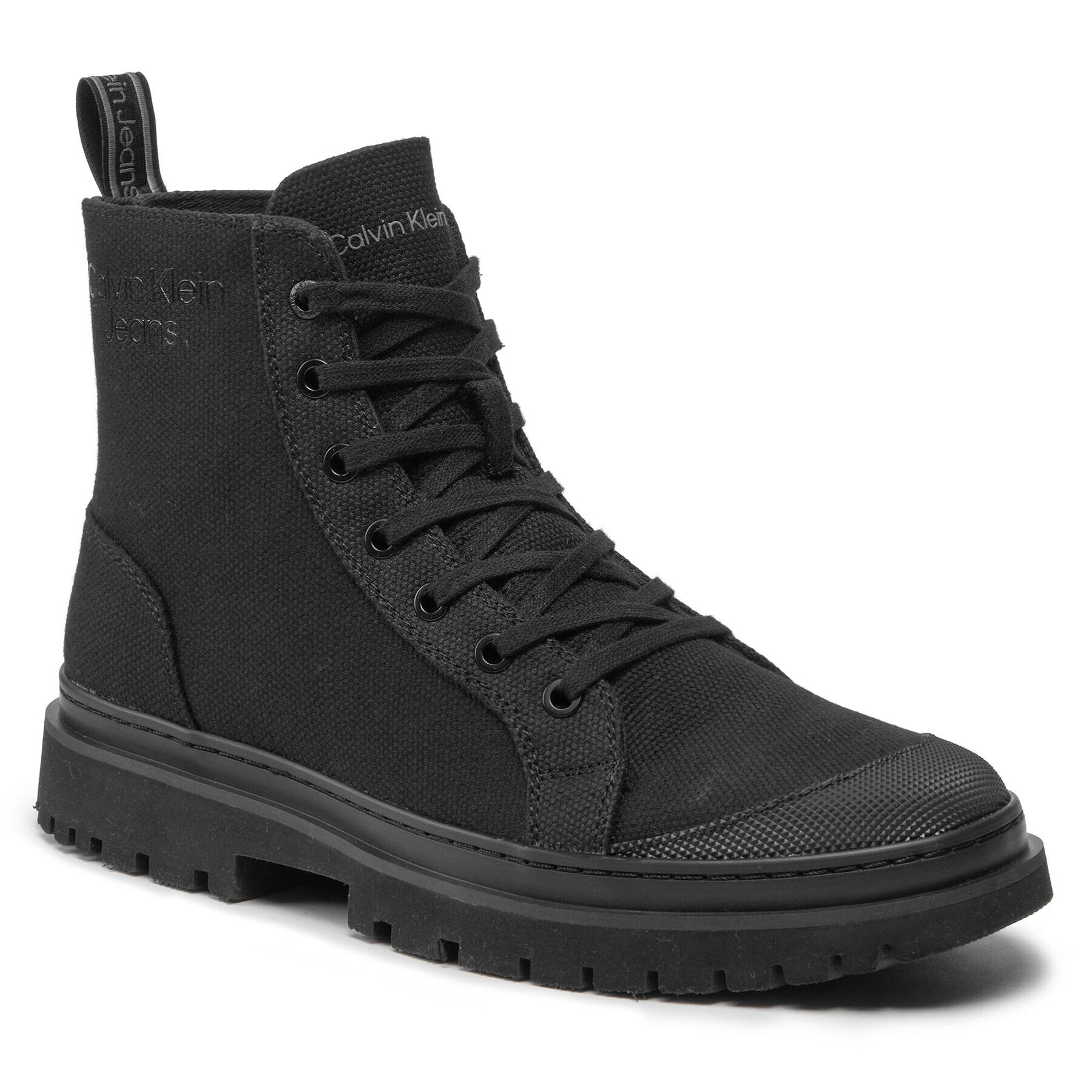 Calvin Klein Jeans Sneakers Laceup Low Boot YM0YM00359 Negru - Pled.ro