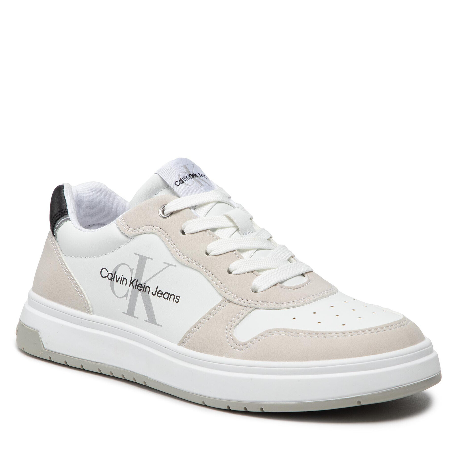 Calvin Klein Jeans Sneakers Low Cut Lace-Up Sneaker V3B9-80115-1355 S Alb - Pled.ro