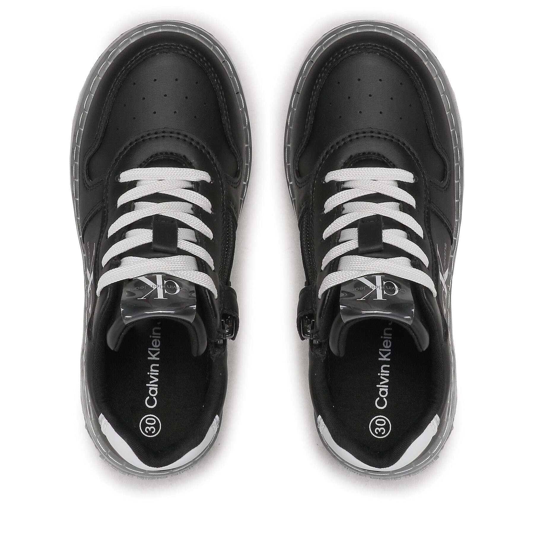 Calvin Klein Jeans Sneakers Low Cut Lace-Up Sneaker V3X9-80554-1355 M Negru - Pled.ro