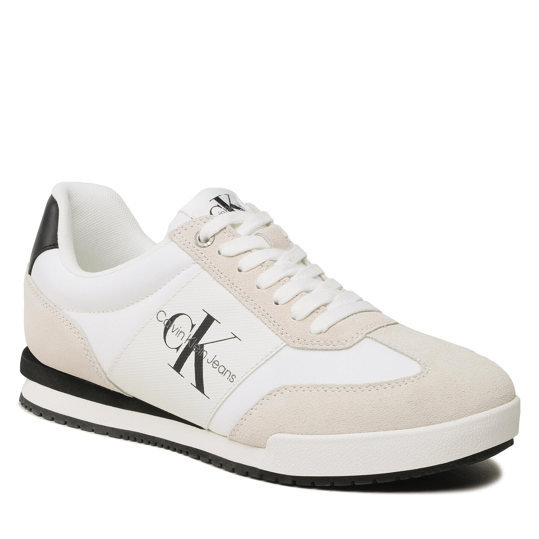 Calvin Klein Jeans Sneakers Low Profile Meno Essential YM0YM00686 Alb - Pled.ro