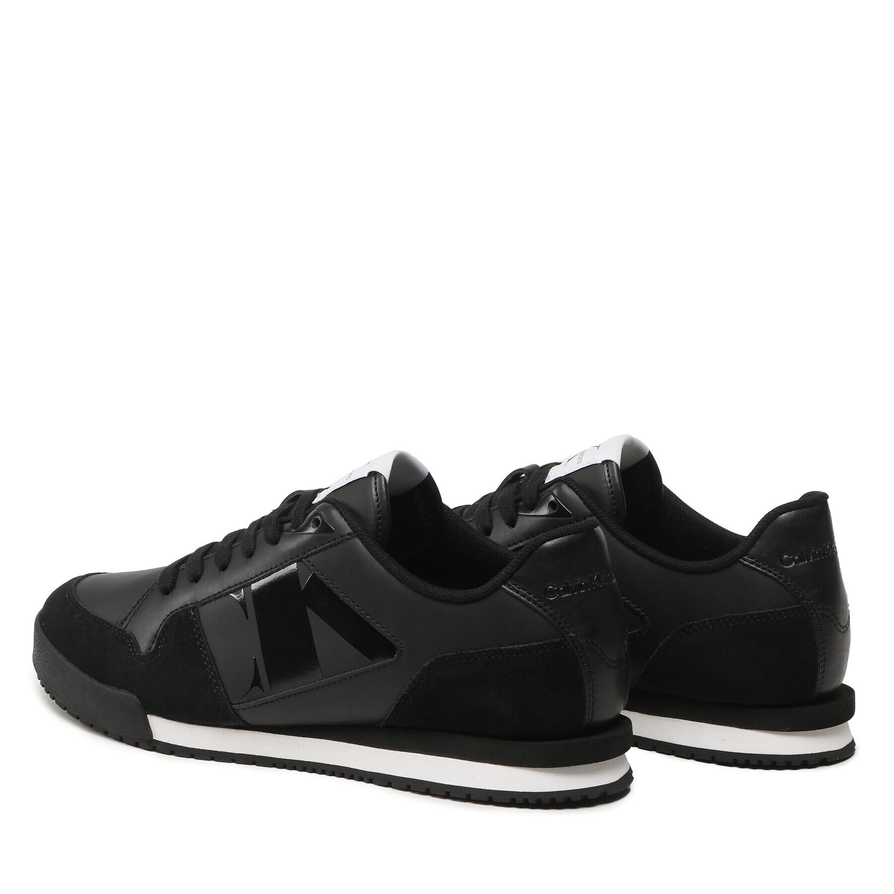 Calvin Klein Jeans Sneakers Low Profile Runner Mod Vint YM0YM00695 Negru - Pled.ro