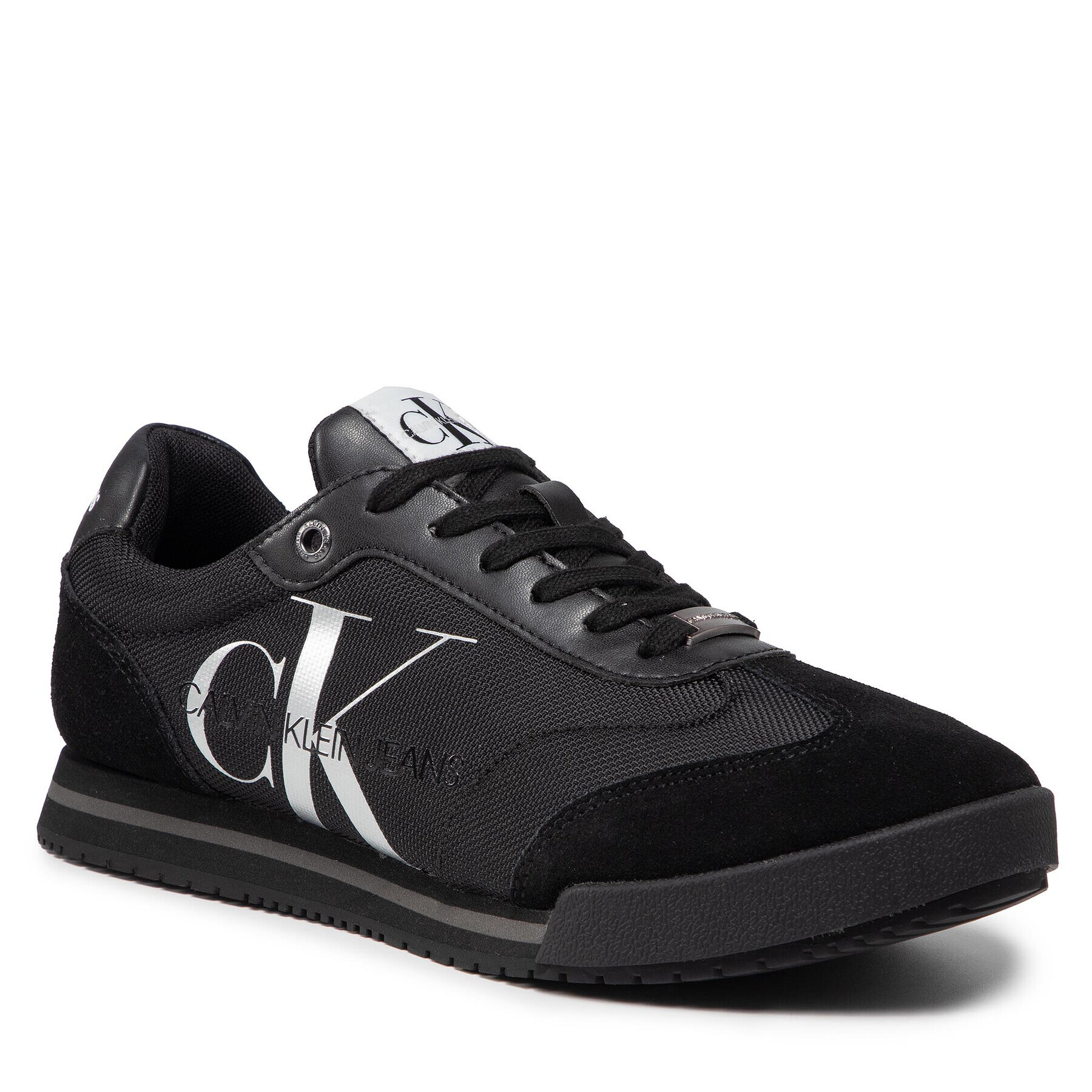 Calvin Klein Jeans Sneakers Low Profile Sneaker Laceup Pes YM0YM00026 Negru - Pled.ro