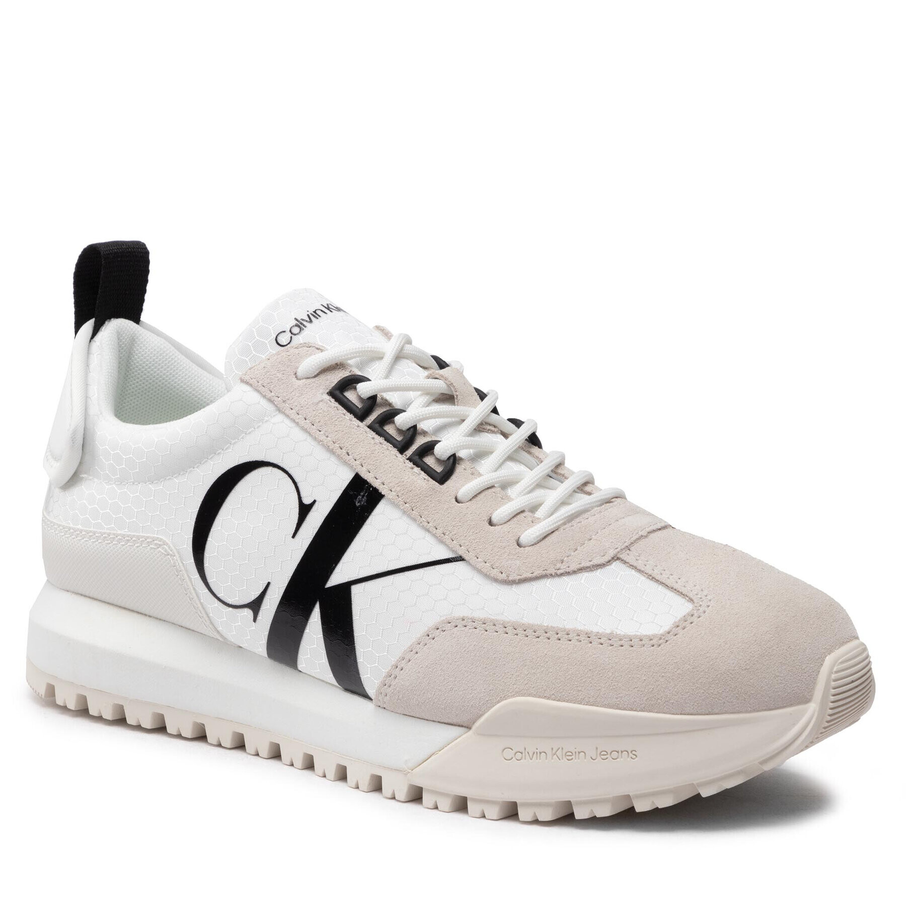 Calvin Klein Jeans Sneakers New Retro Runner LAceup R Poly YM0YM00417 Alb - Pled.ro