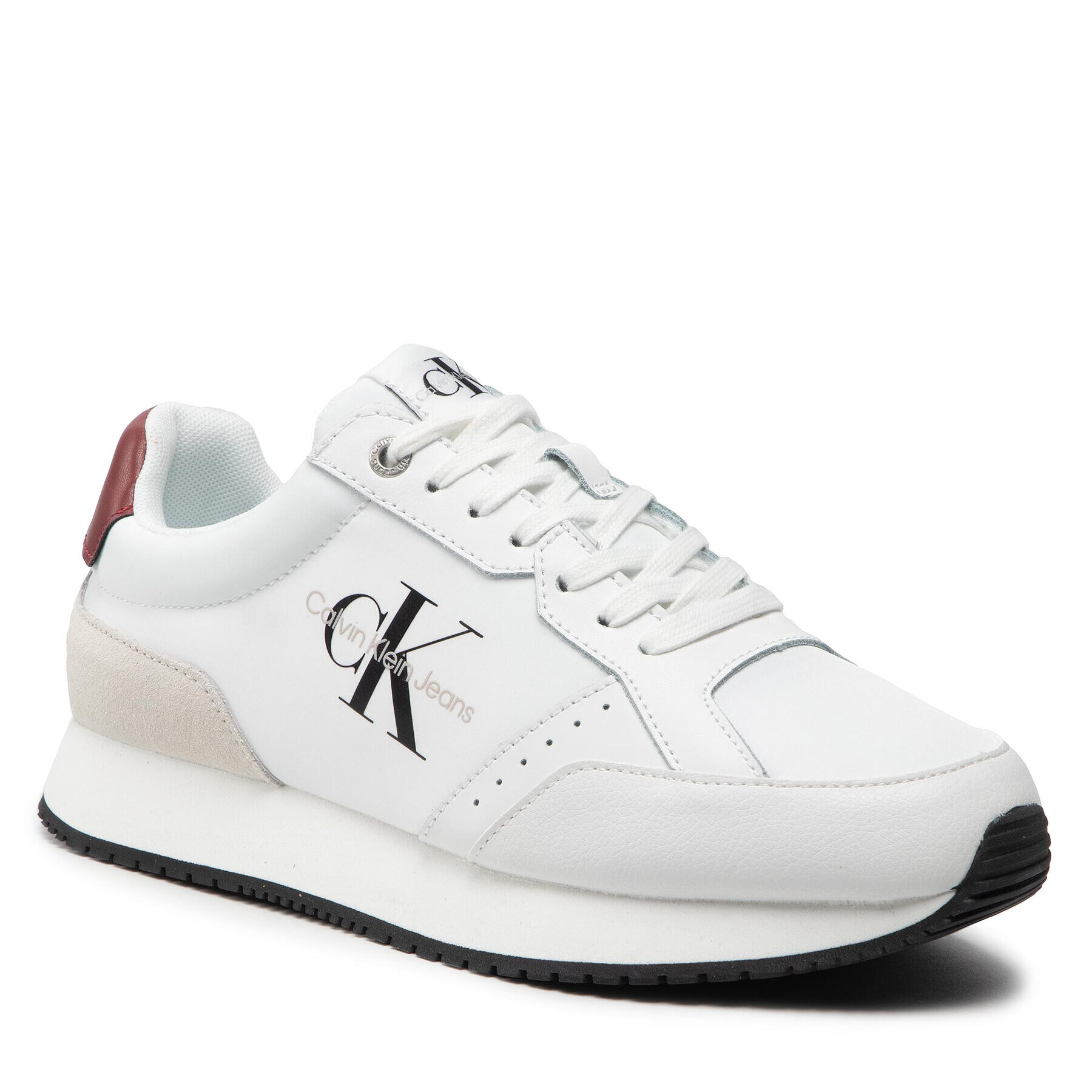 Calvin Klein Jeans Sneakers Retro Runner Laceup YM0YM00418 Alb - Pled.ro