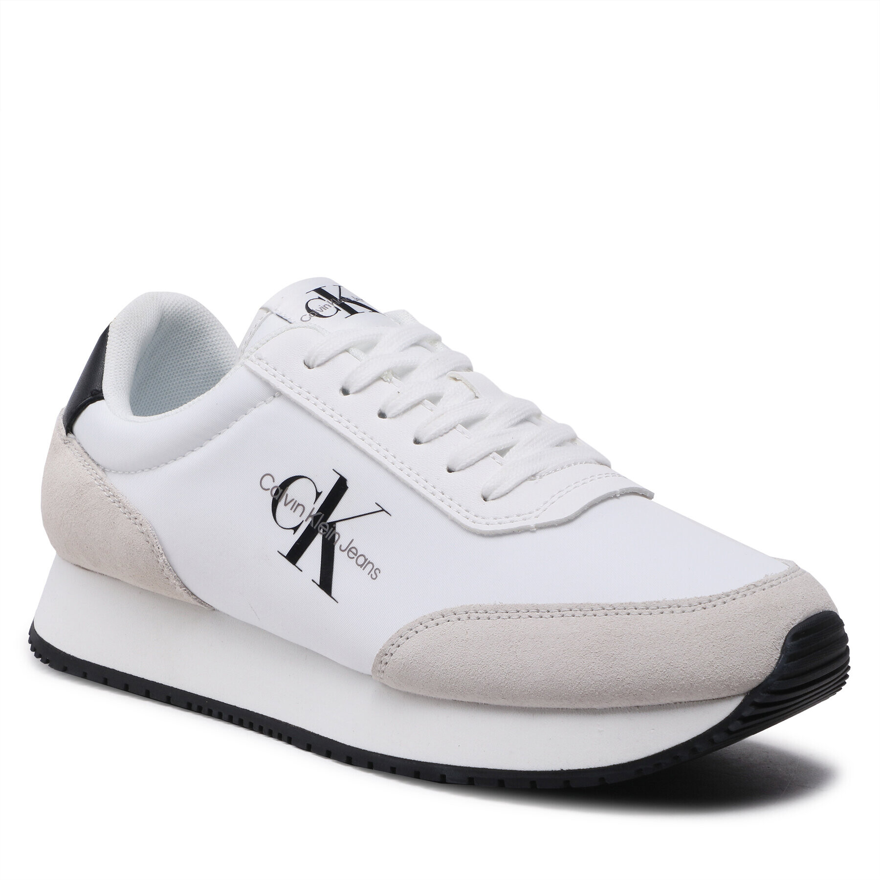 Calvin Klein Jeans Sneakers Retro Runner Su-Ny Mono YM0YM00683 Alb - Pled.ro