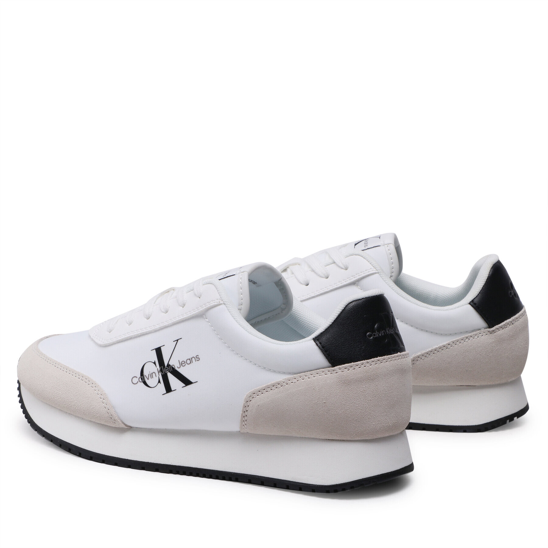 Calvin Klein Jeans Sneakers Retro Runner Su-Ny Mono YM0YM00683 Alb - Pled.ro