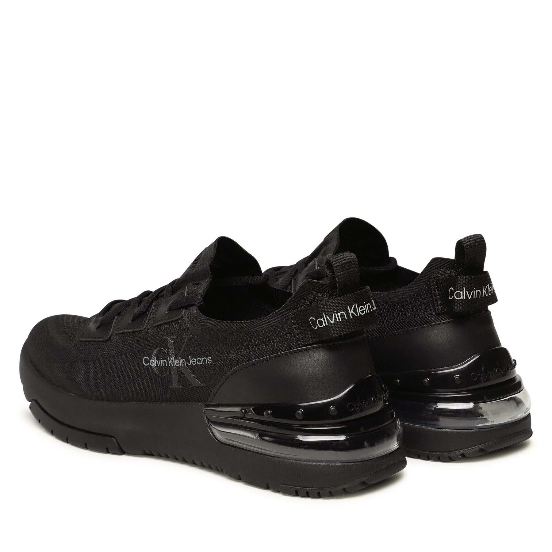 Calvin Klein Jeans Sneakers Sporty Run Comfair Fluo Contrast YM0YM00632 Negru - Pled.ro