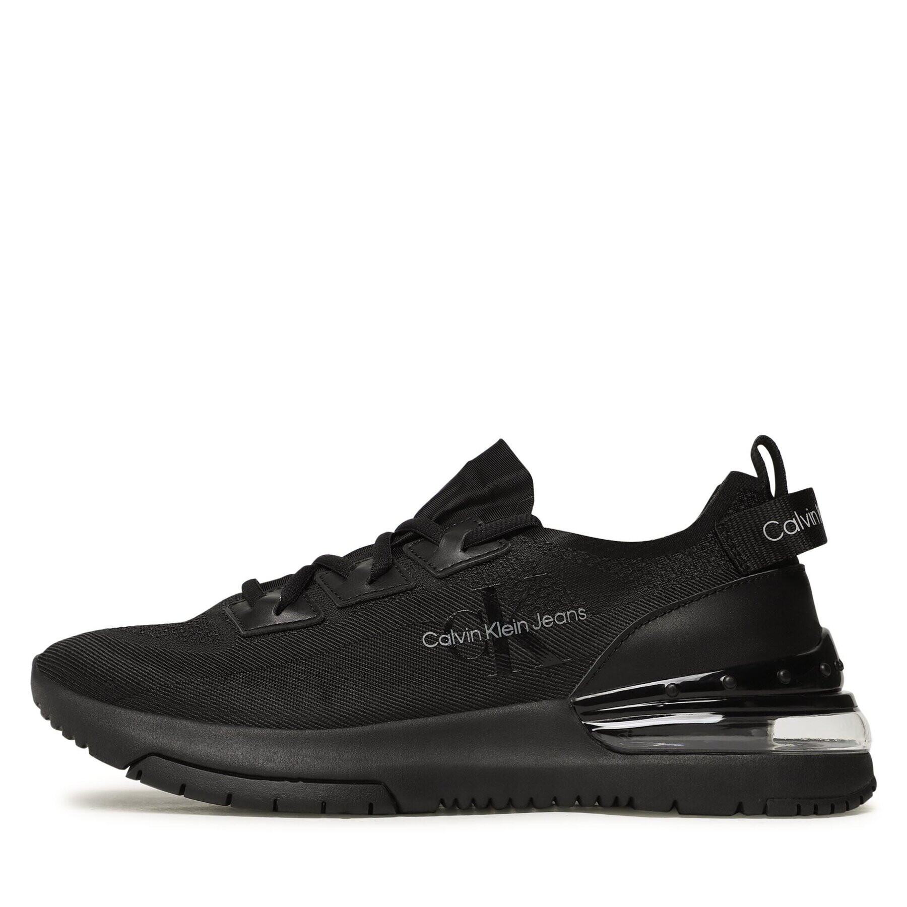 Calvin Klein Jeans Sneakers Sporty Run Comfair Fluo Contrast YM0YM00632 Negru - Pled.ro