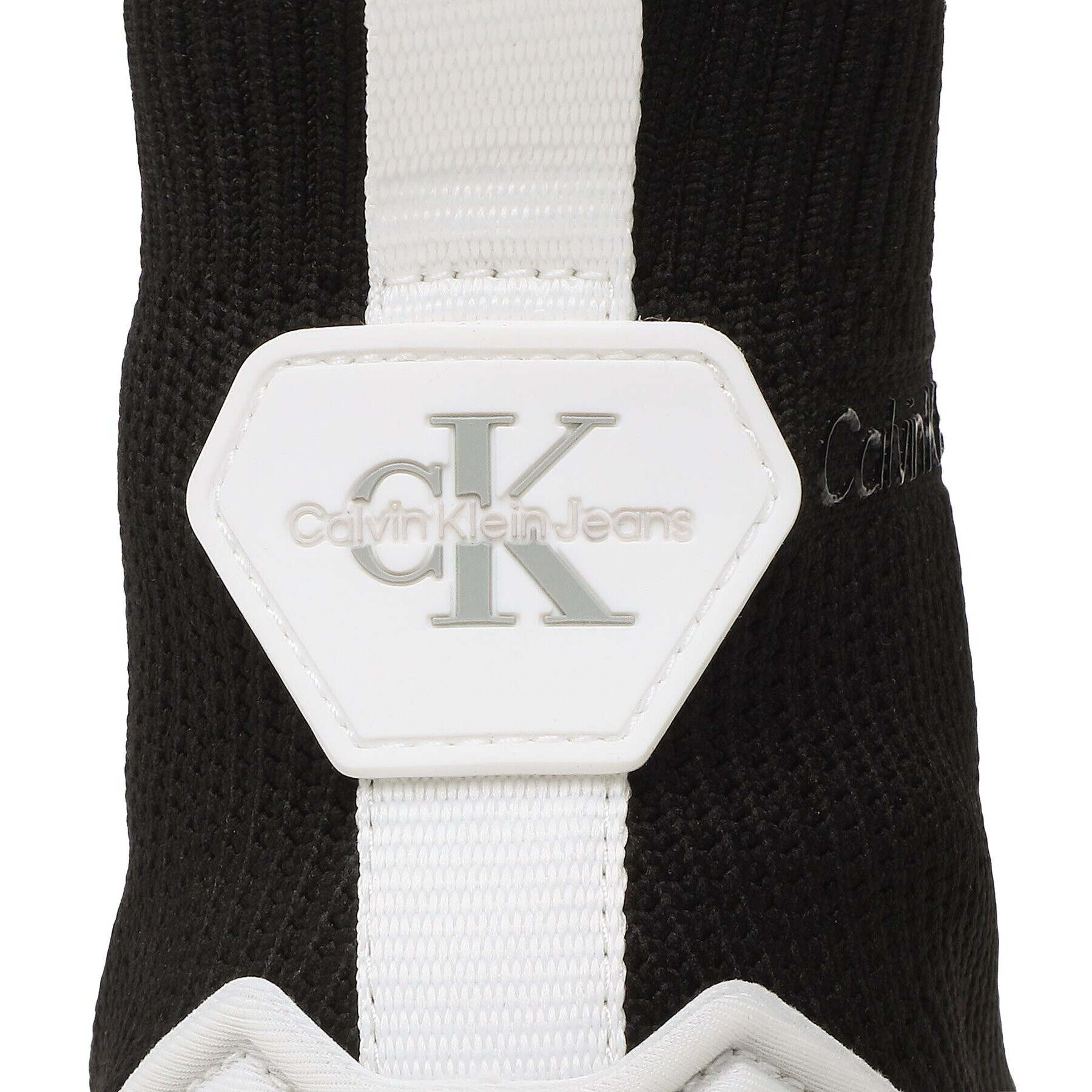 Calvin Klein Jeans Sneakers Sporty Run Comfair High/Low Freq YM0YM00631 Negru - Pled.ro