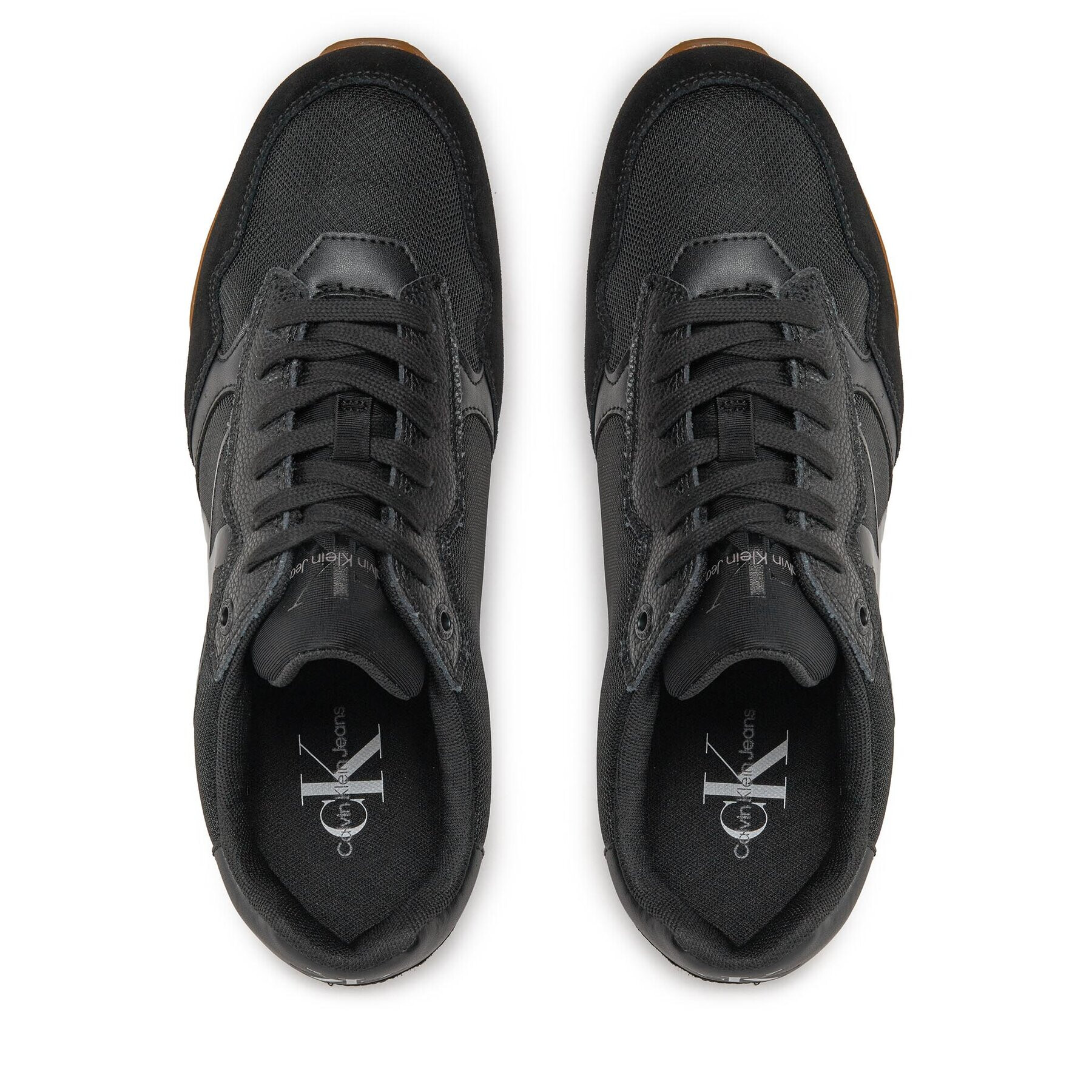 Calvin Klein Jeans Sneakers Toothy Runner Bold Mono YM0YM00583 Negru - Pled.ro