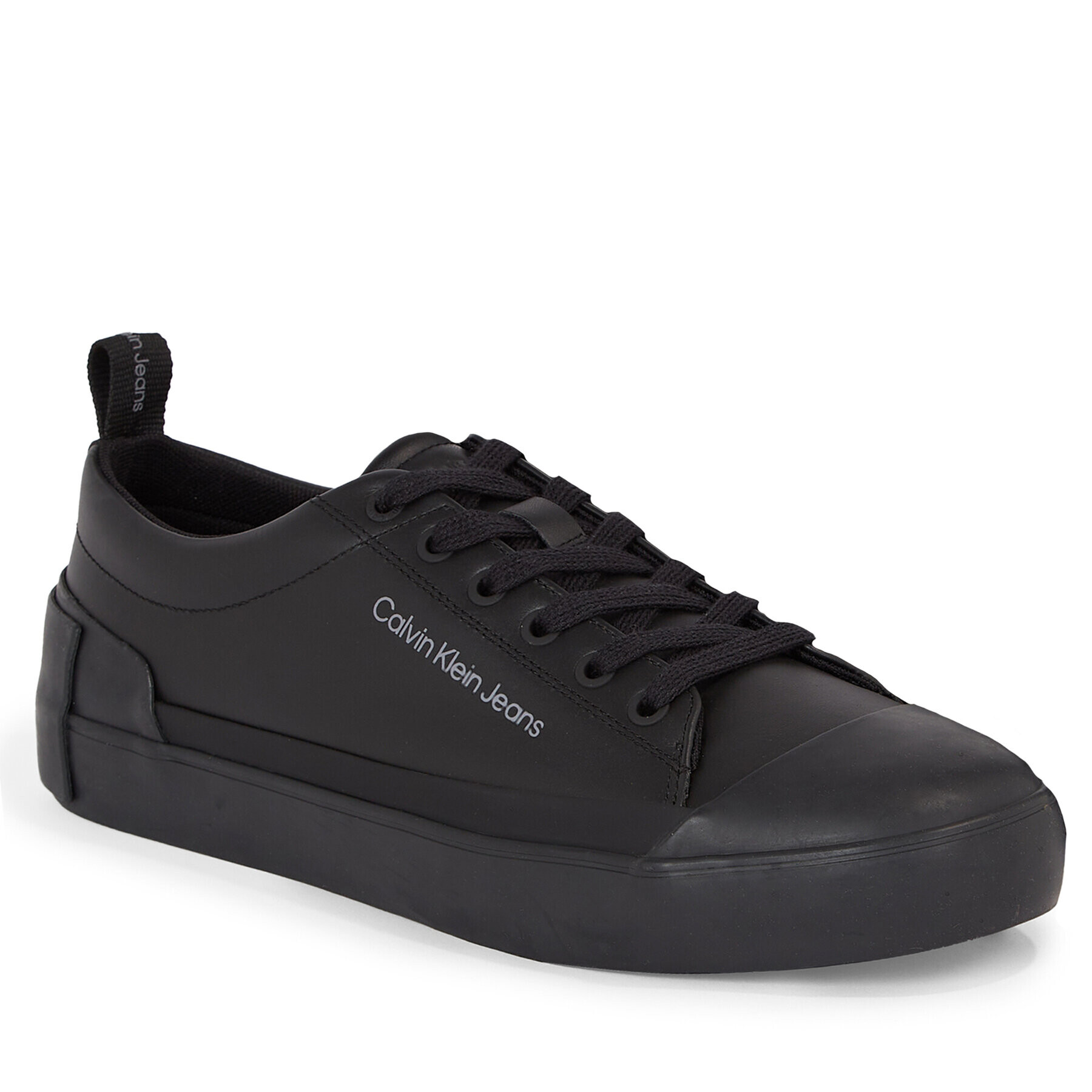 Calvin Klein Jeans Sneakers Vulcanized Laceup Low Lth YM0YM00795 Negru - Pled.ro