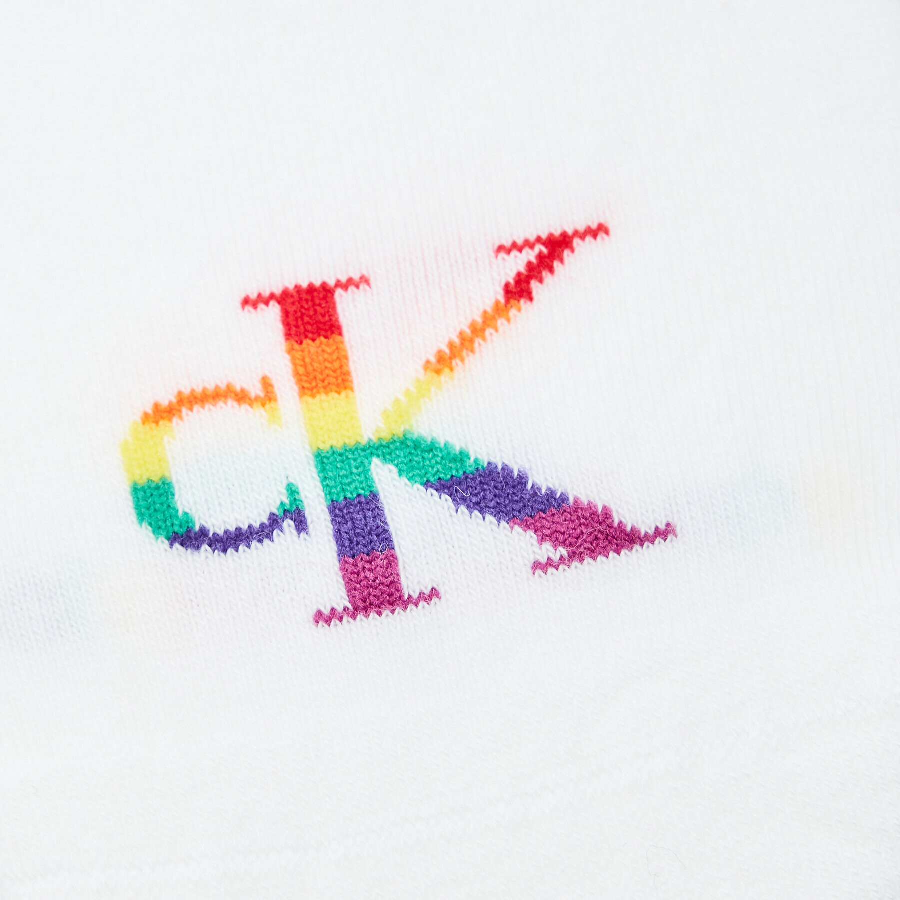 Calvin Klein Jeans Șosete Scurte pentru Bărbați Pride 701223912 Alb - Pled.ro