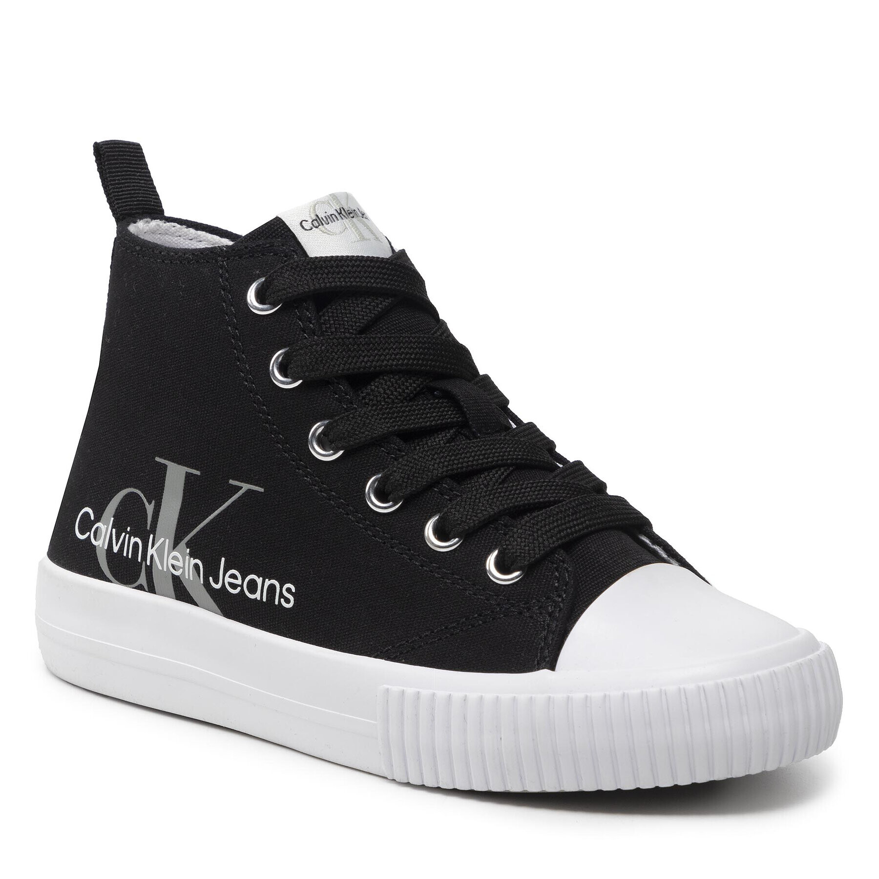 Calvin Klein Jeans Teniși Higt Top Lace-Up Sneaker V3X9-80128-0890 M Negru - Pled.ro