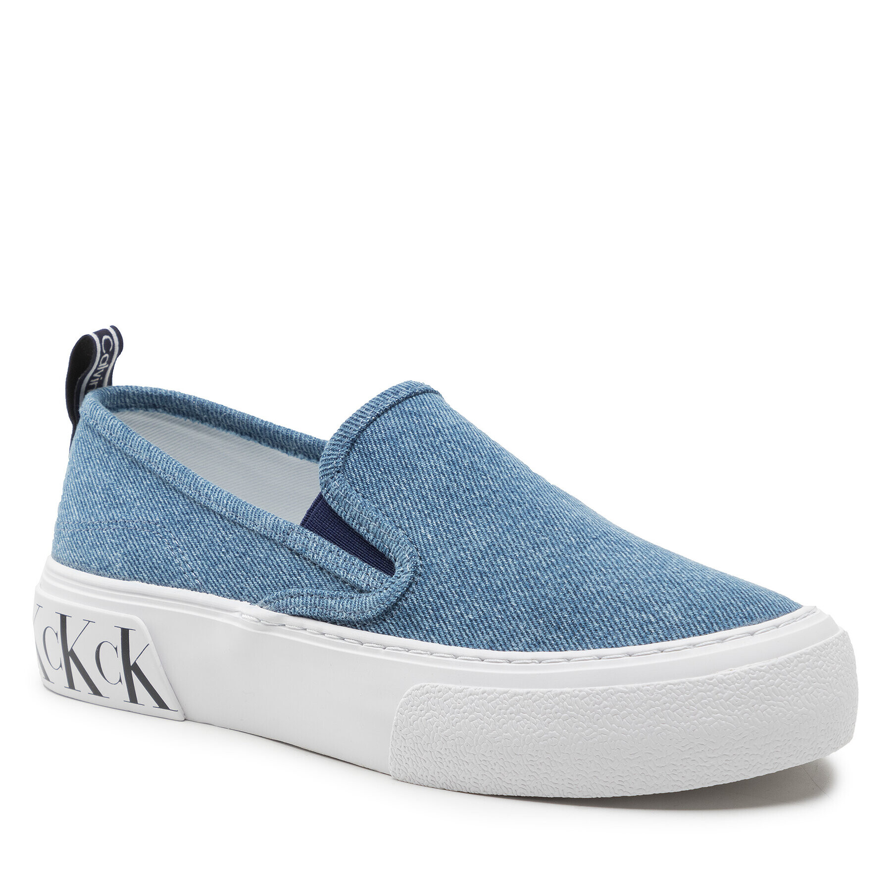 Calvin Klein Jeans Teniși Skater Vulcanized 2 YW0YW00623 Bleumarin - Pled.ro