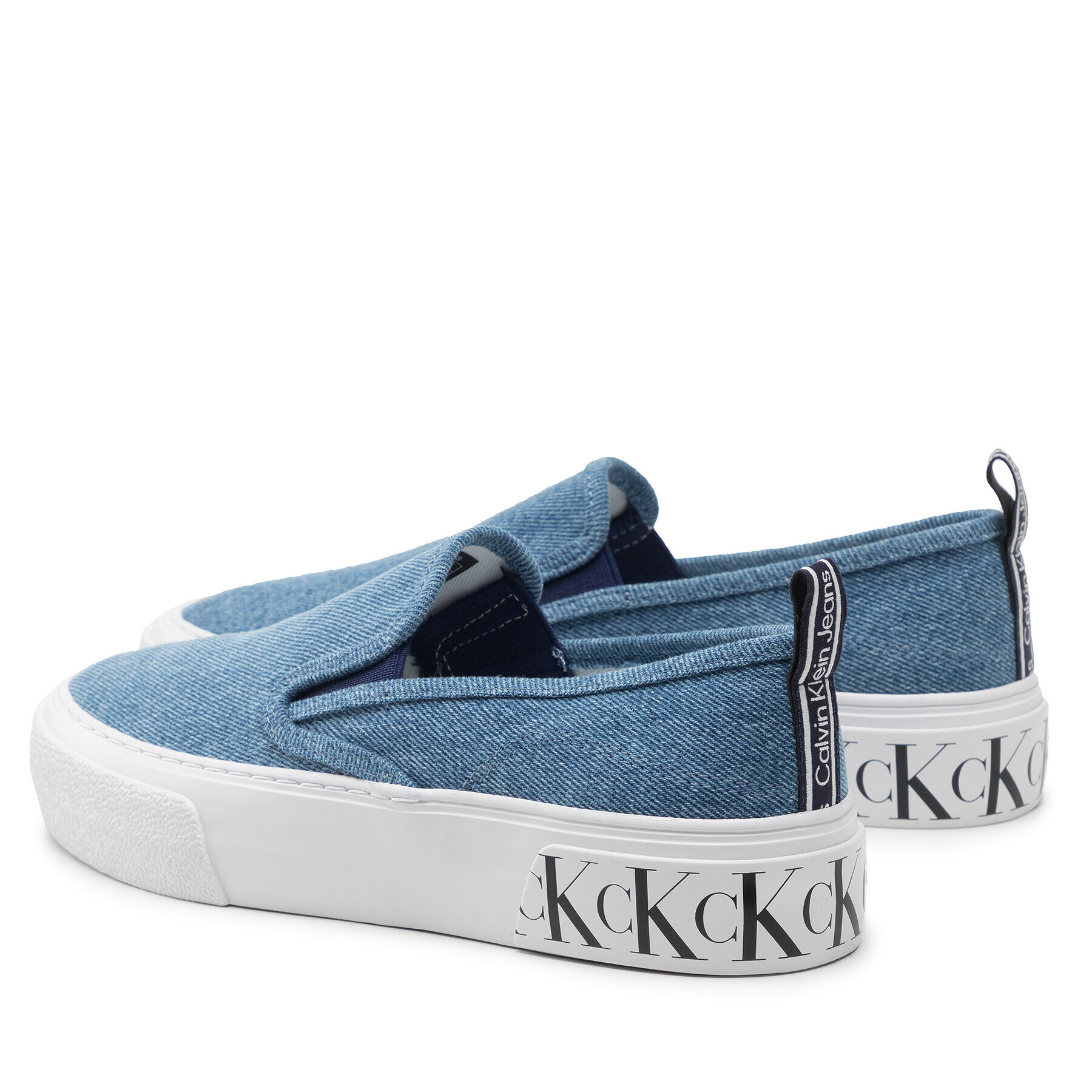 Calvin Klein Jeans Teniși Skater Vulcanized 2 YW0YW00623 Bleumarin - Pled.ro