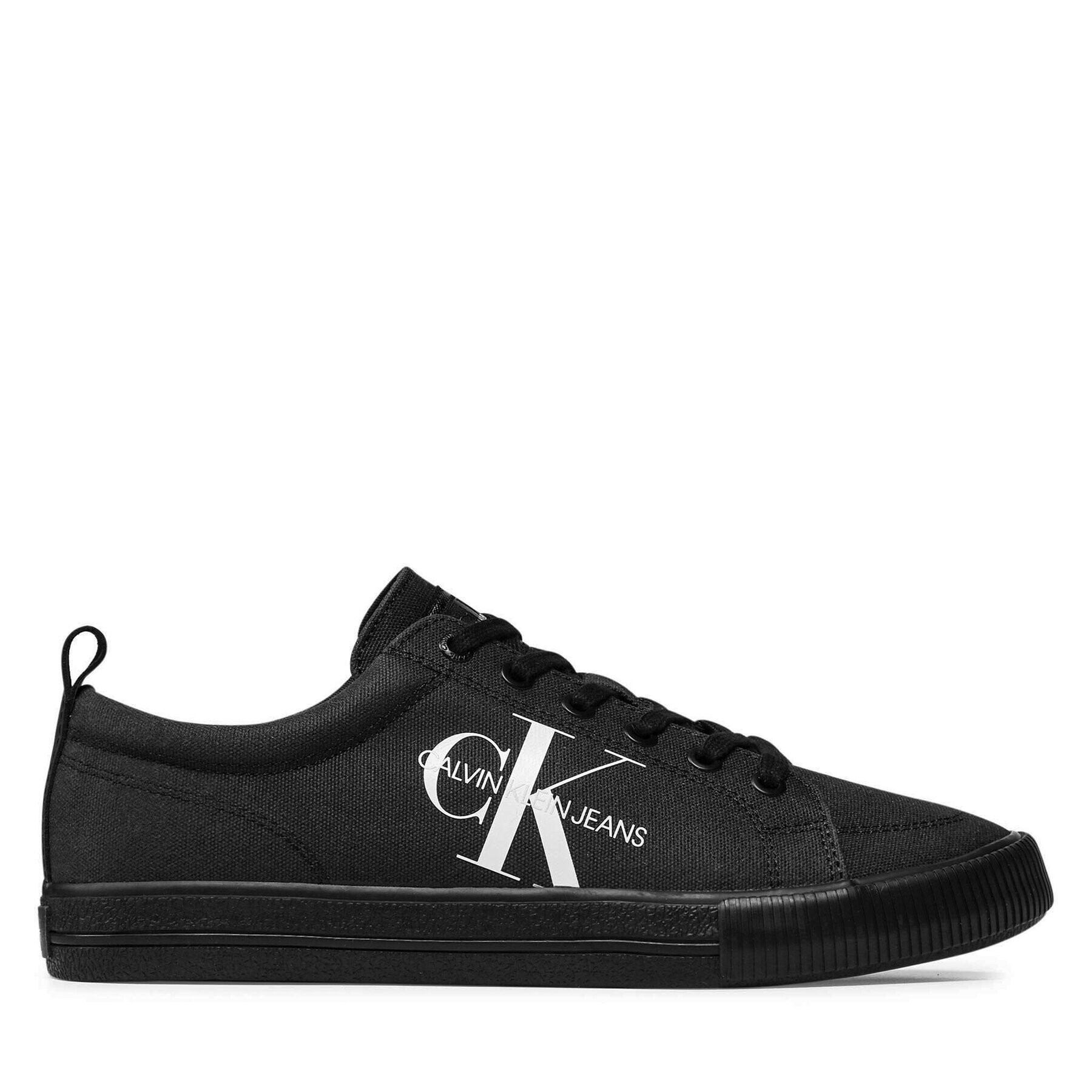 Calvin Klein Jeans Teniși Vulcanized Laceup Sneaker YM0YM0274 Negru - Pled.ro