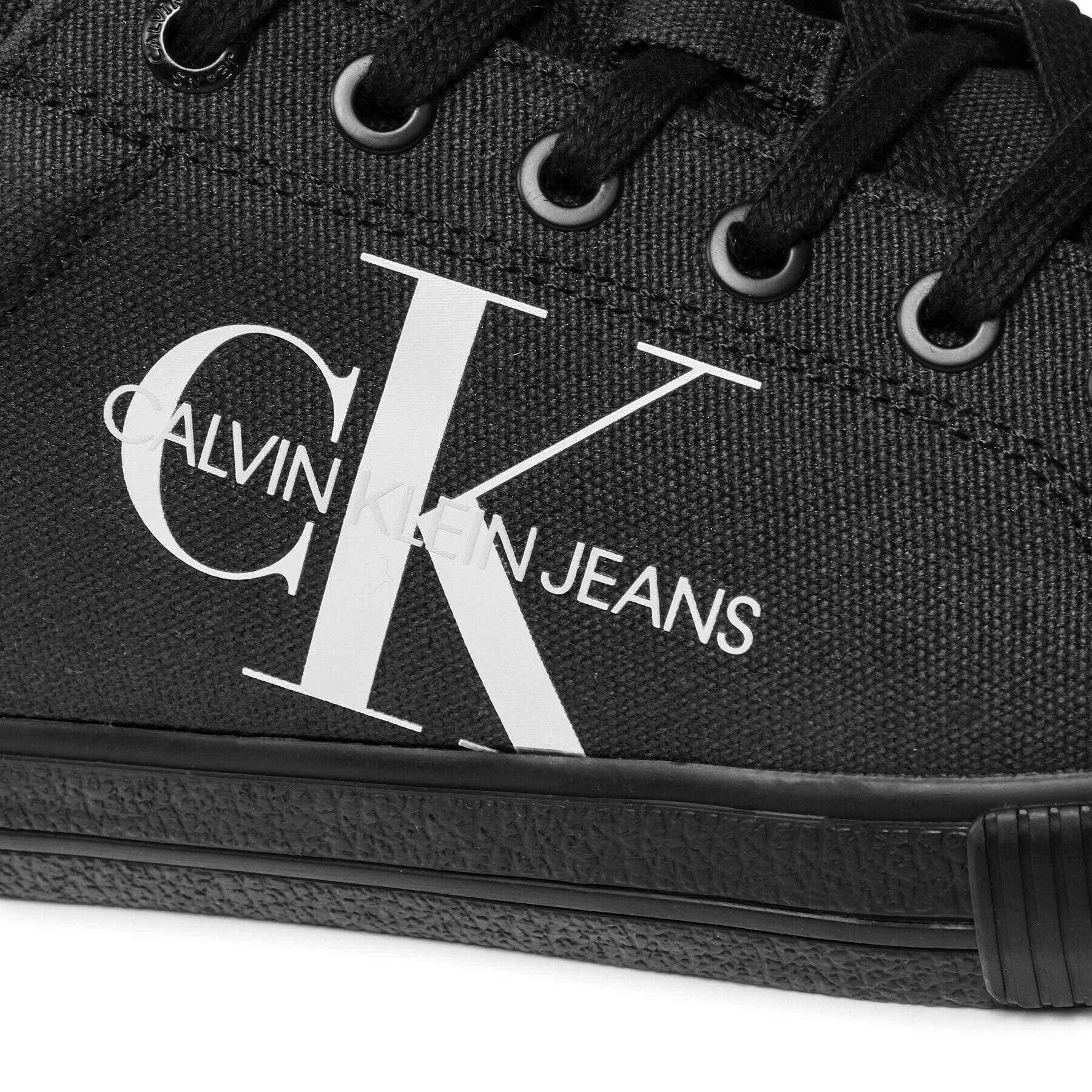 Calvin Klein Jeans Teniși Vulcanized Laceup Sneaker YM0YM0274 Negru - Pled.ro