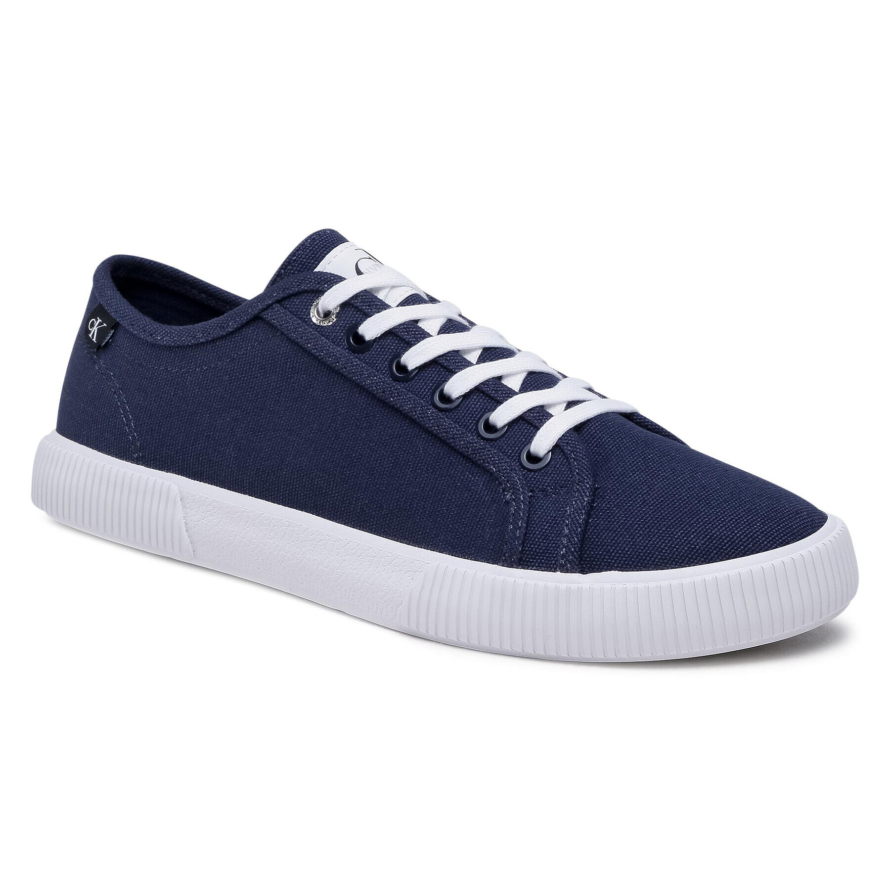 Calvin Klein Jeans Teniși Vulcanized Sneaker Laceup Co YM0YM00068 Bleumarin - Pled.ro