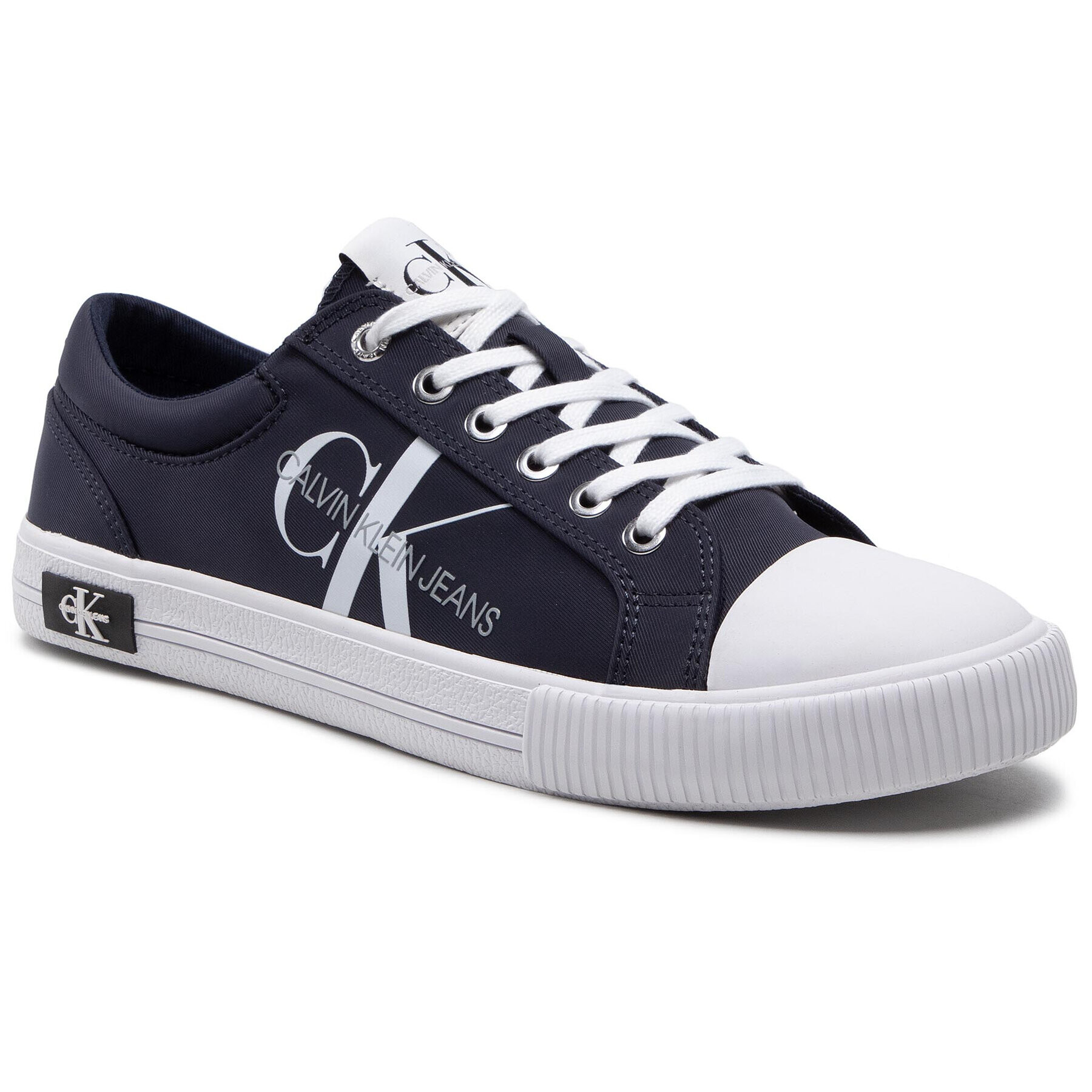 Calvin Klein Jeans Teniși Vulcanized Sneaker Laceup Pes YM0YM00015 Bleumarin - Pled.ro