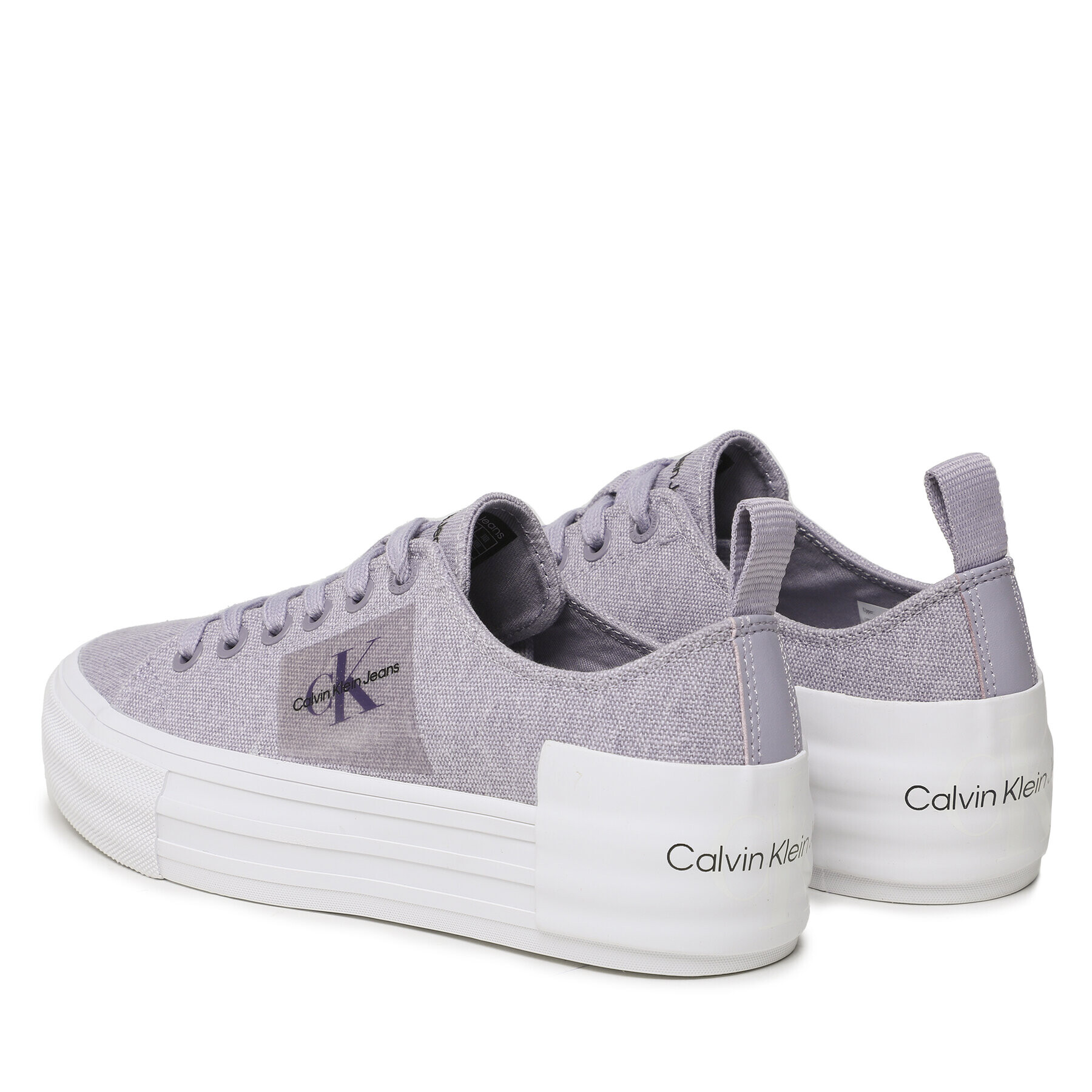 Calvin Klein Jeans Teniși Bold Vulc Flatf Laceup Wn YW0YW01039 Violet - Pled.ro