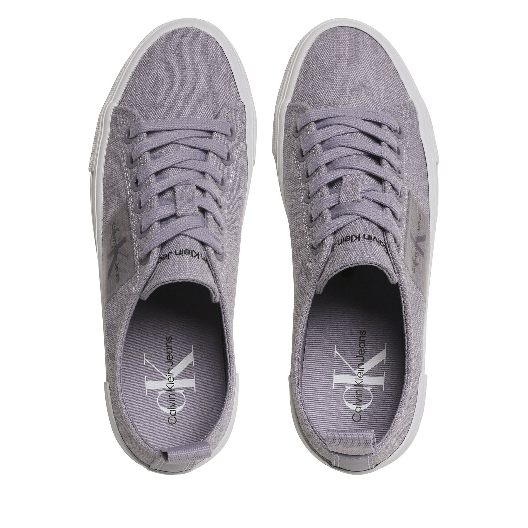 Calvin Klein Jeans Teniși Bold Vulc Flatf Laceup Wn YW0YW01039 Violet - Pled.ro