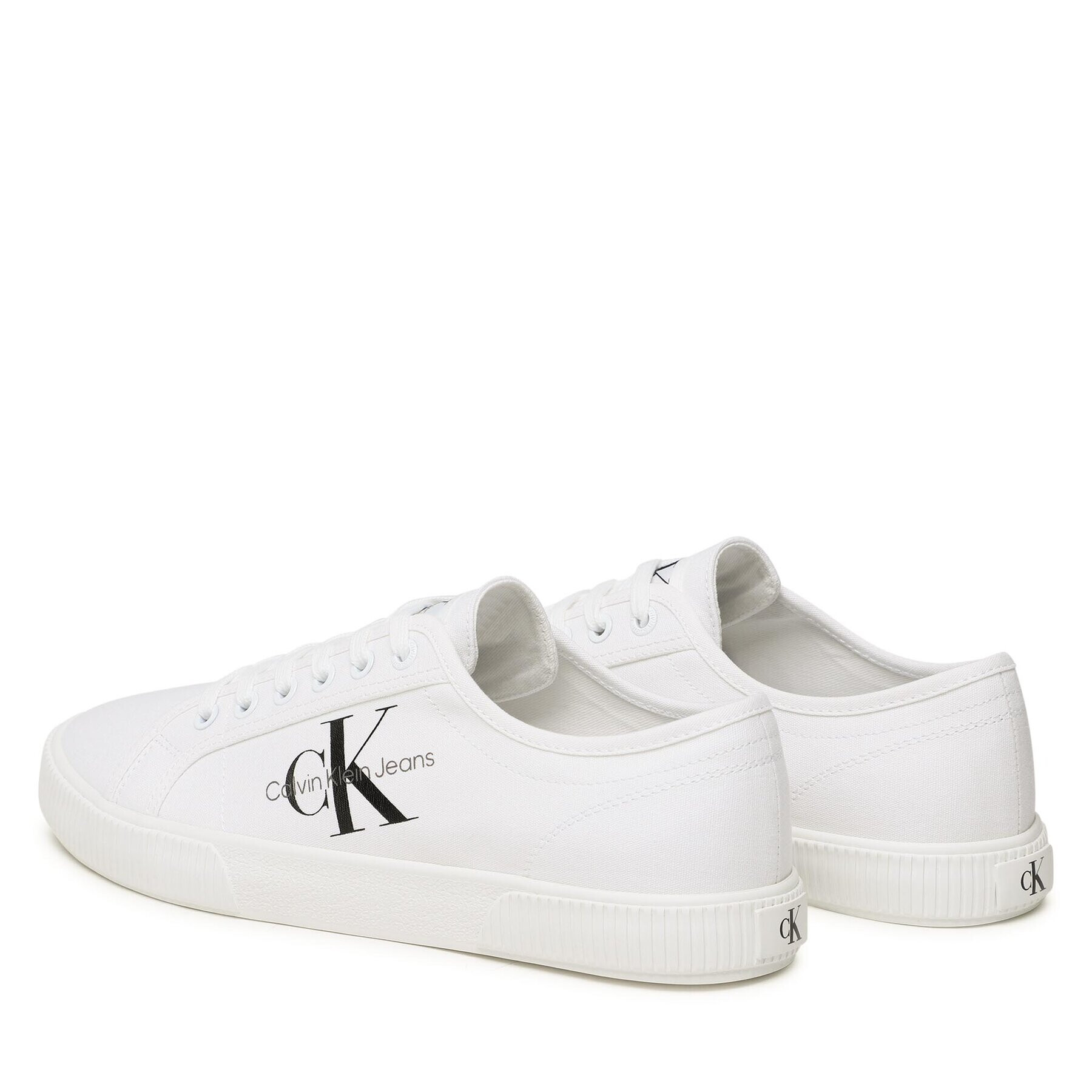 Calvin Klein Jeans Teniși Essential Vulcanized 1 YM0YM00306 Alb - Pled.ro