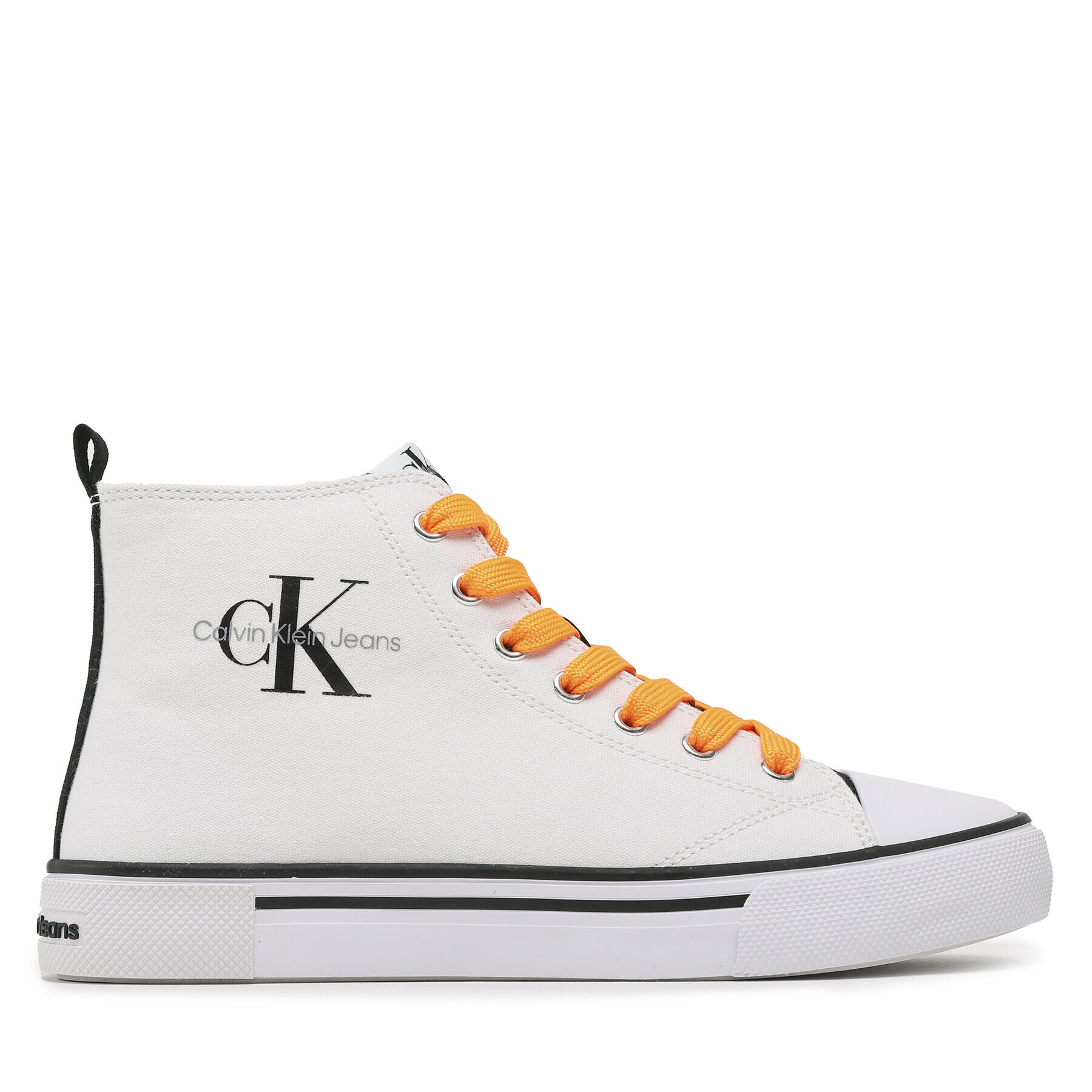 Calvin Klein Jeans Teniși High Top Lace-Up Sneaker V3X9-80569-0890 S Alb - Pled.ro