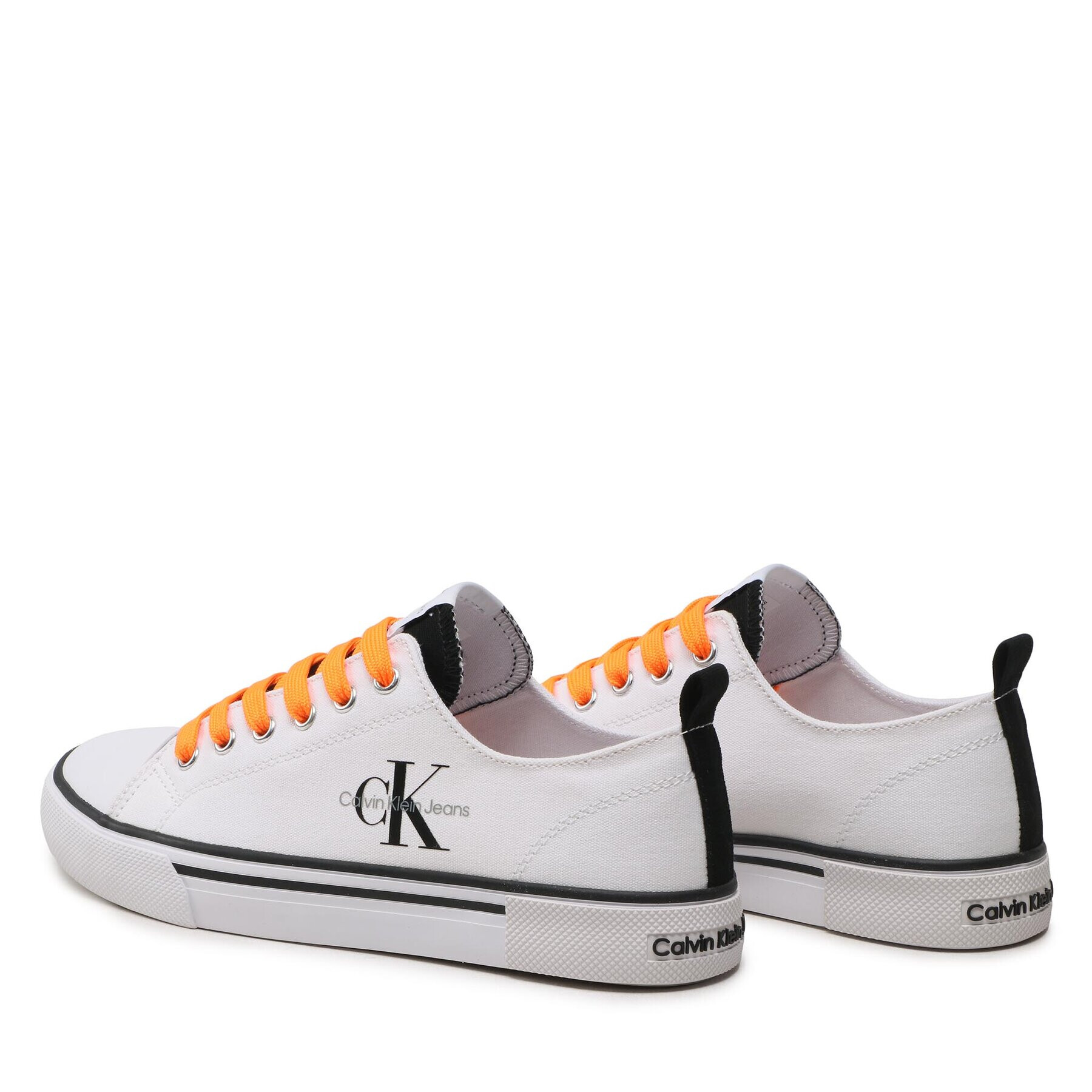 Calvin Klein Jeans Teniși Low Cut Lace-Up Sneaker V3X9-80567-089 S Alb - Pled.ro