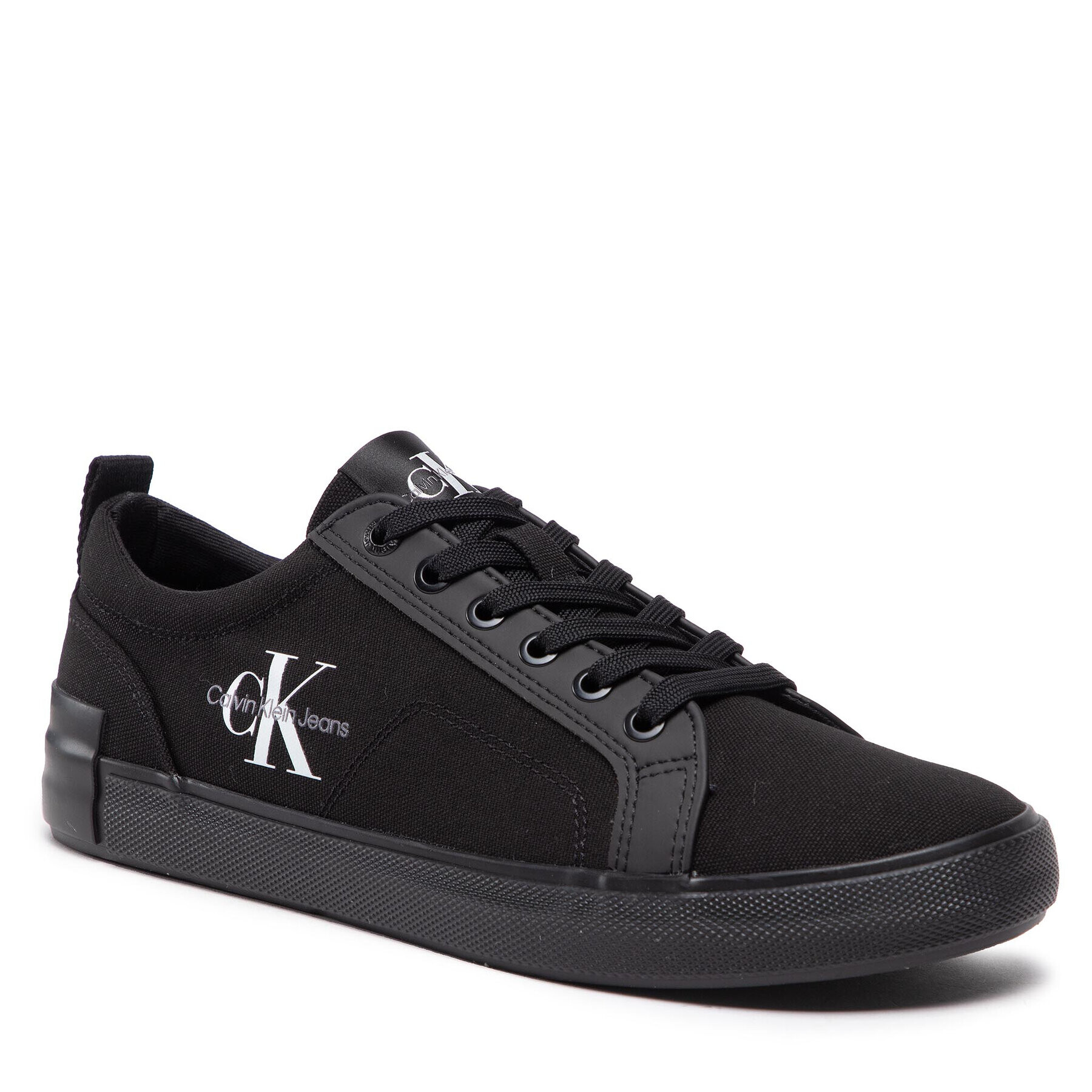 Calvin Klein Jeans Teniși New Vulcanized Laceup Low Ess YM0YM00410 Negru - Pled.ro