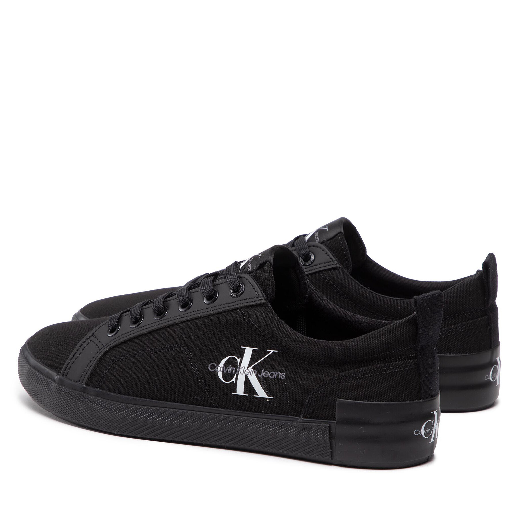 Calvin Klein Jeans Teniși New Vulcanized Laceup Low Ess YM0YM00410 Negru - Pled.ro