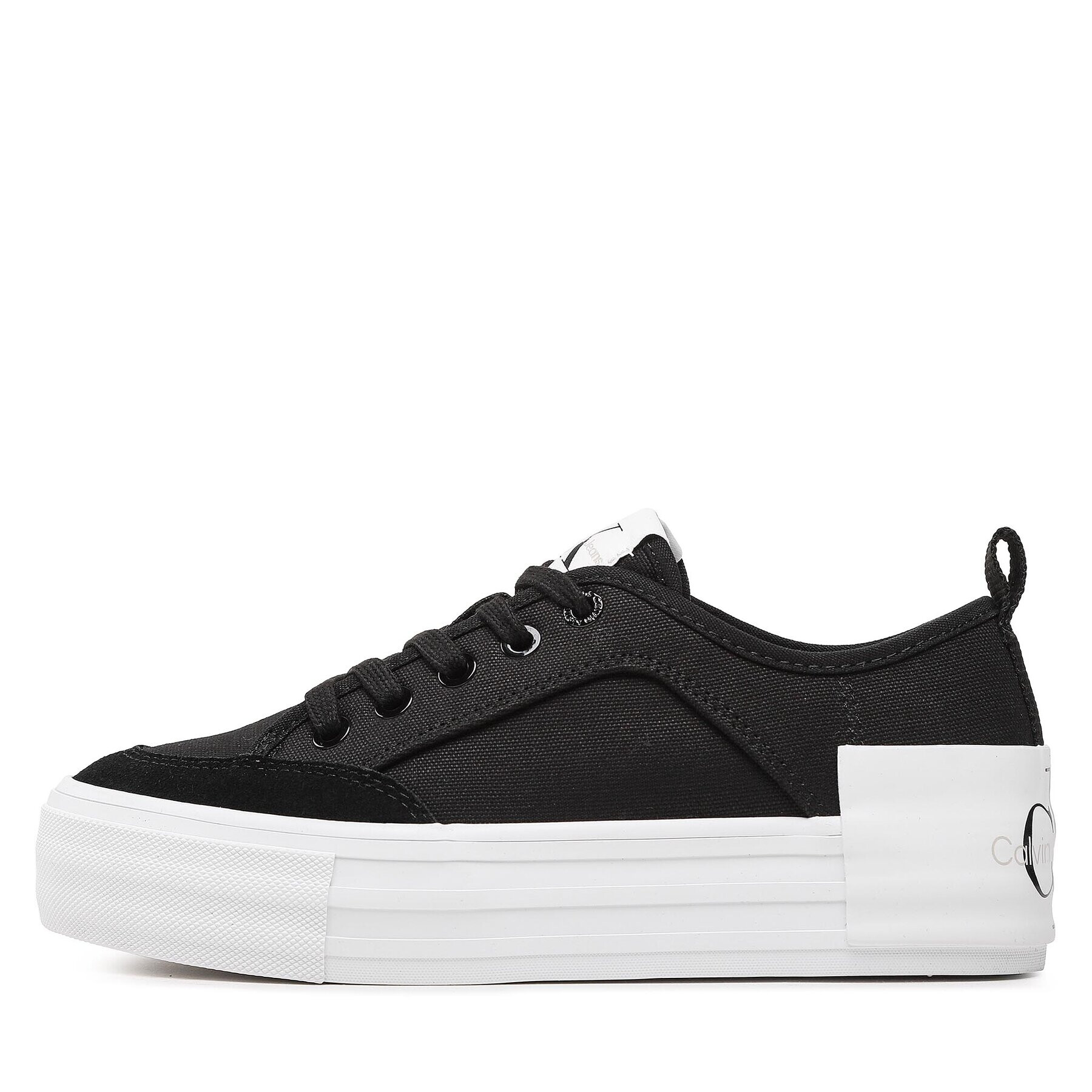 Calvin Klein Jeans Teniși Vulc Flatform Bold Irreg Lines YW0YW00903 Negru - Pled.ro