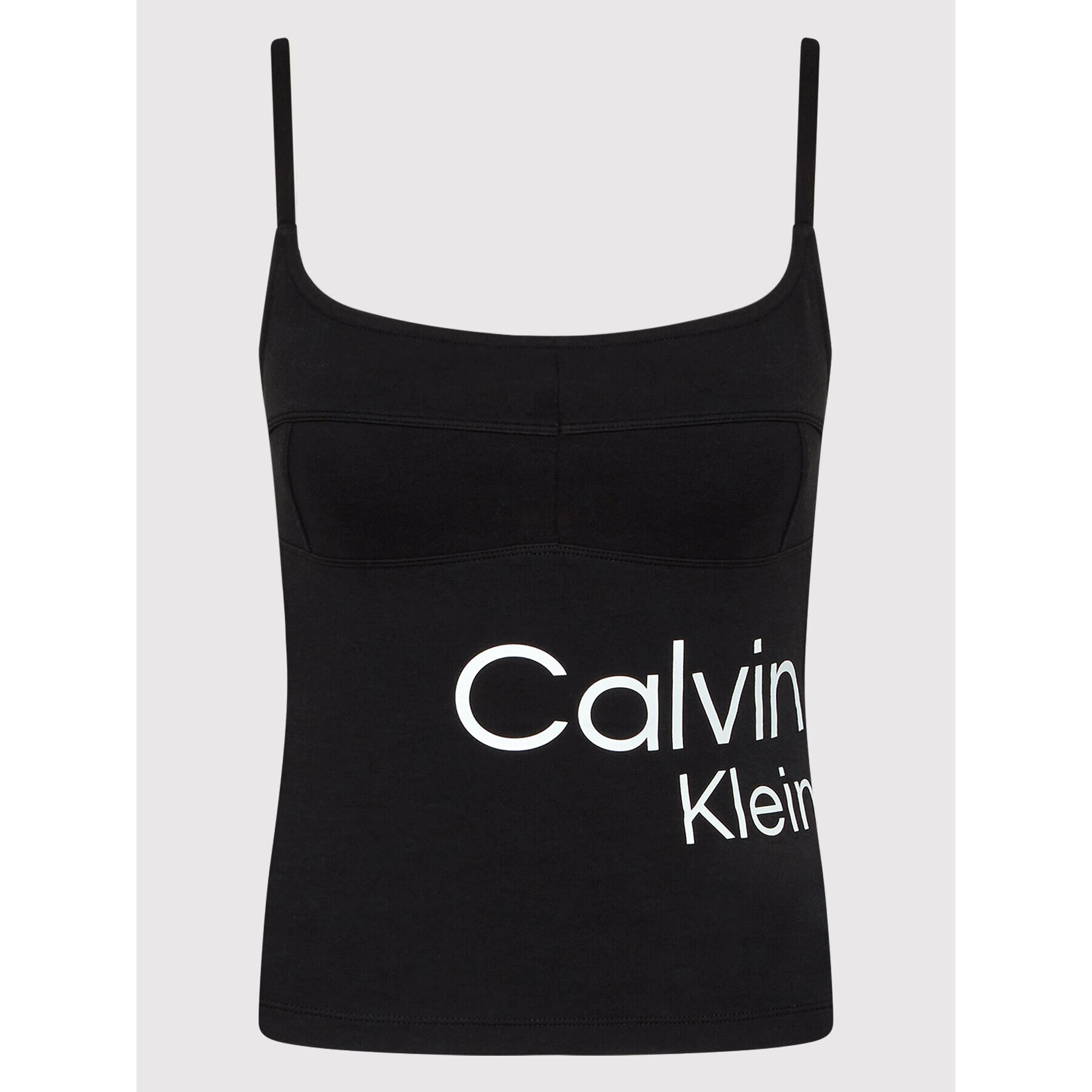 Calvin Klein Jeans Top J20J219131 Negru Slim Fit - Pled.ro